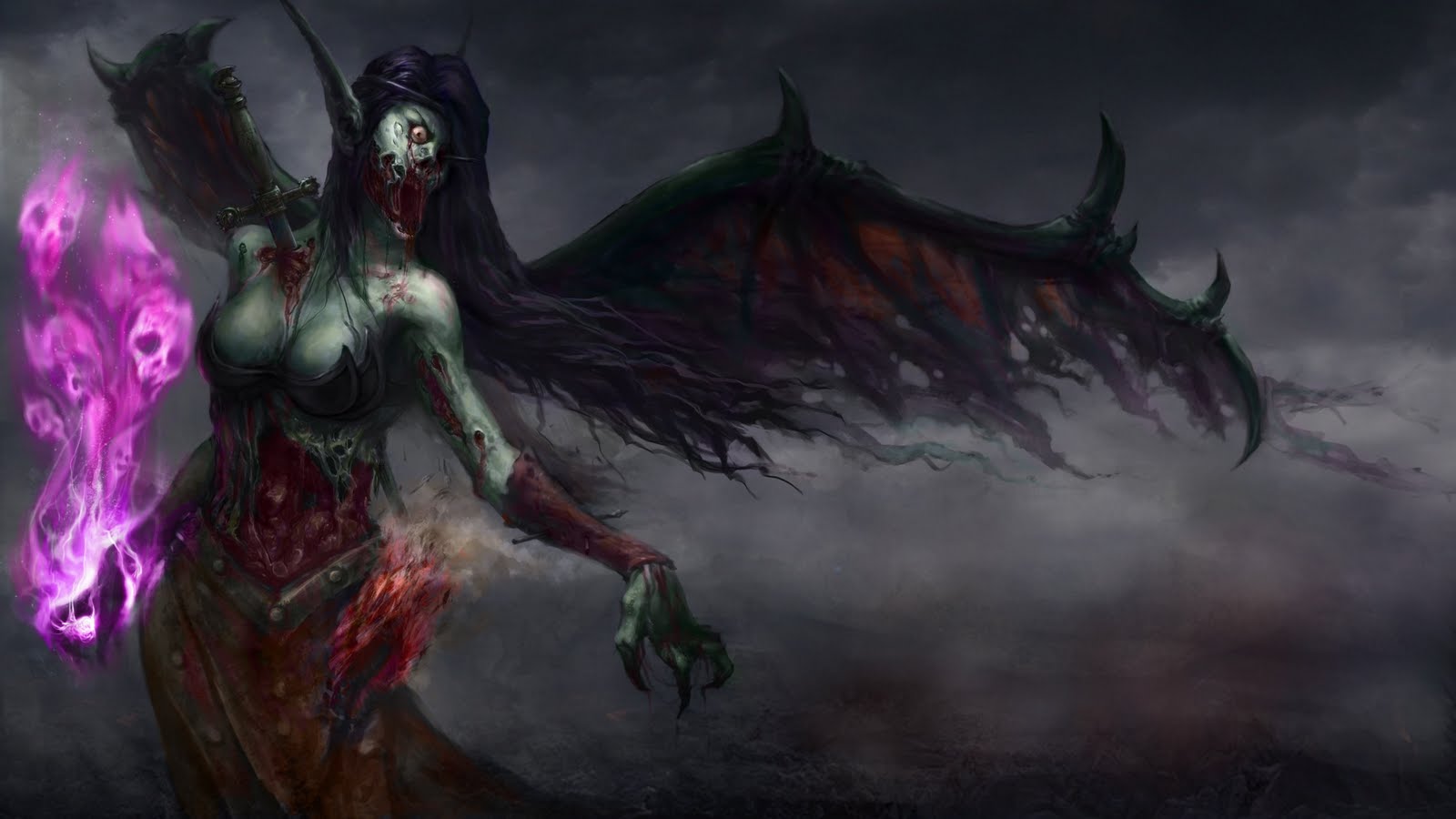 Morgana from League of Legends HD Wallpaper
