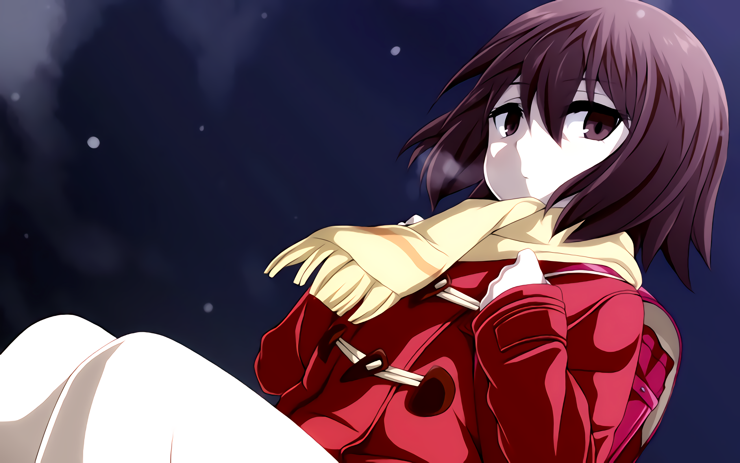 Kayo Hinazuki in Red Coat HD Wallpaper