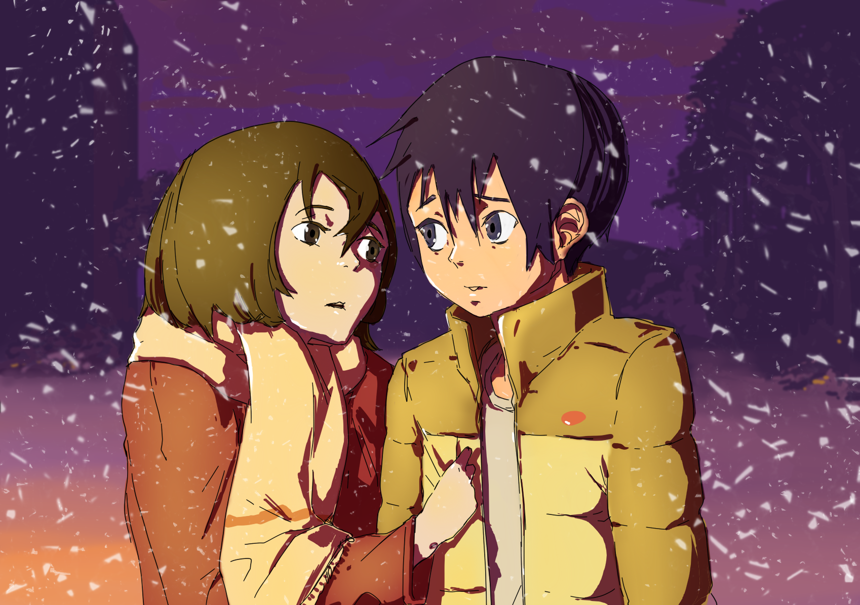 Kayo Hinazuki in the Snow HD Wallpaper