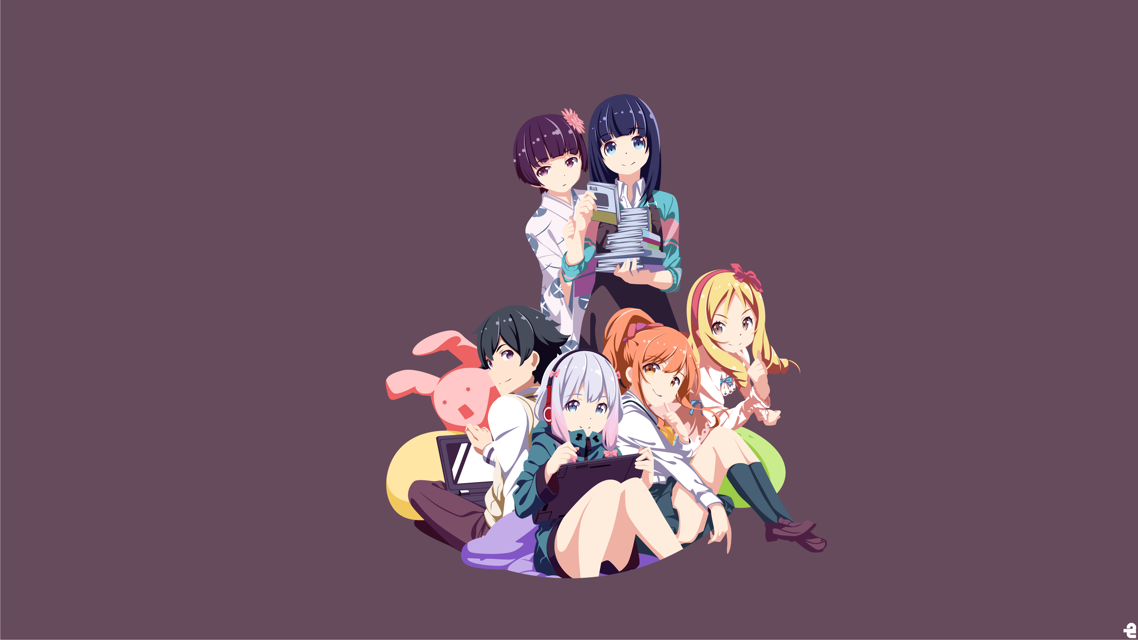 Characters from Eromanga Sensei HD Wallpaper