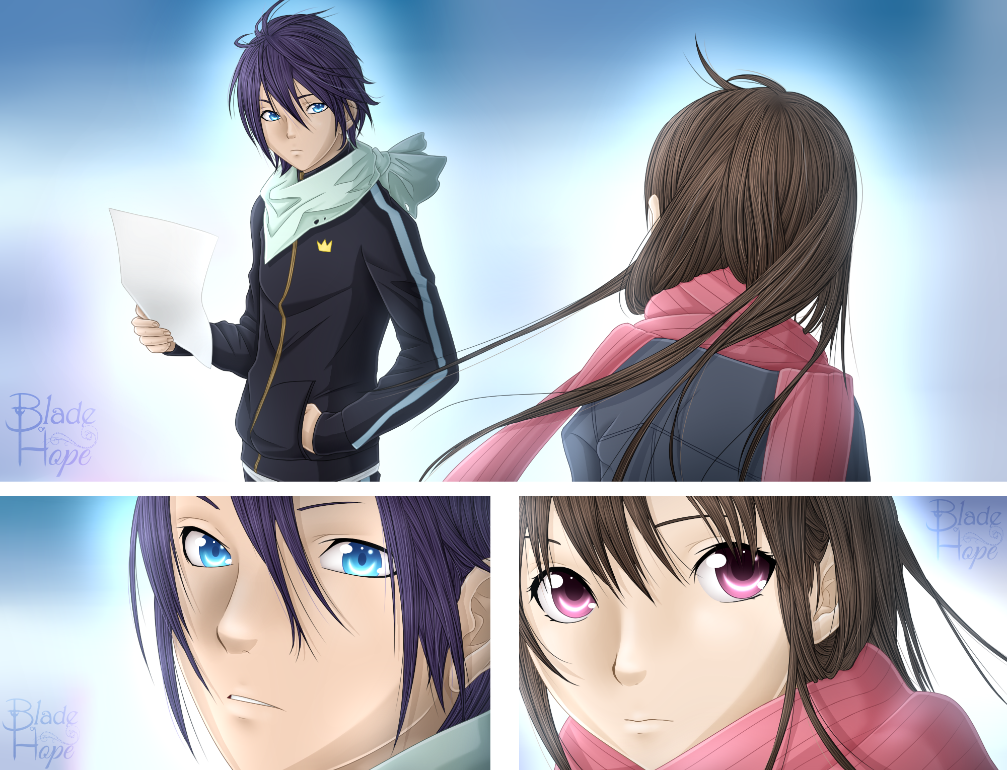 Noragami: Yato and Hiyori Iki HD Wallpaper