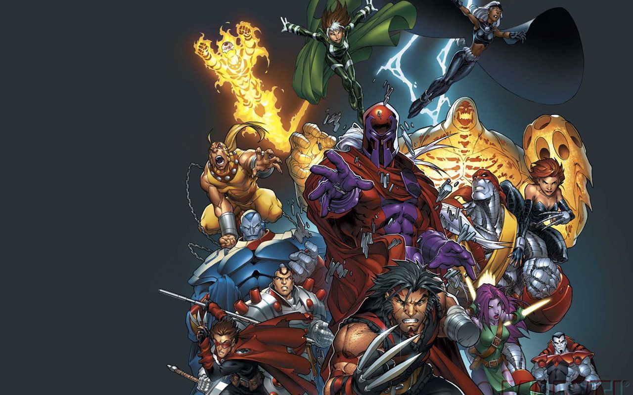 X-Men characters including Rogue and Magneto HD Wallpaper