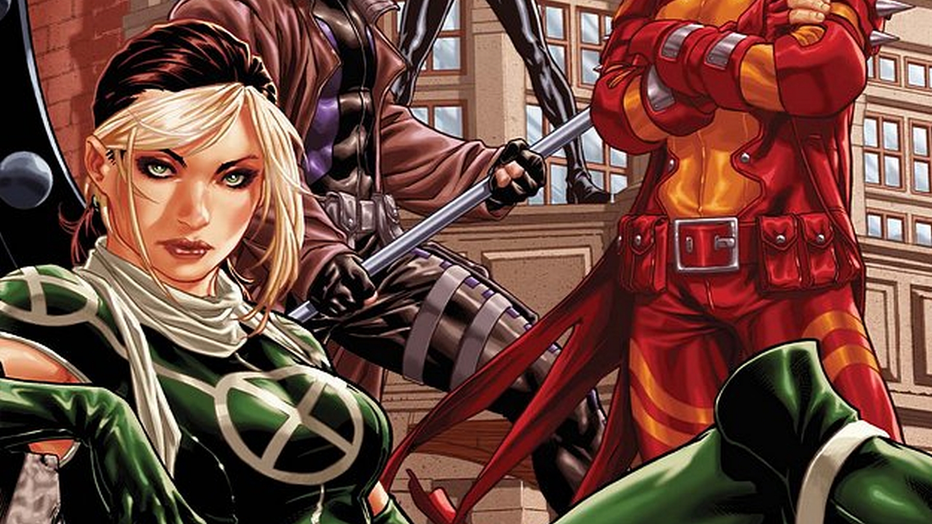Rogue and other X-Men characters HD Wallpaper