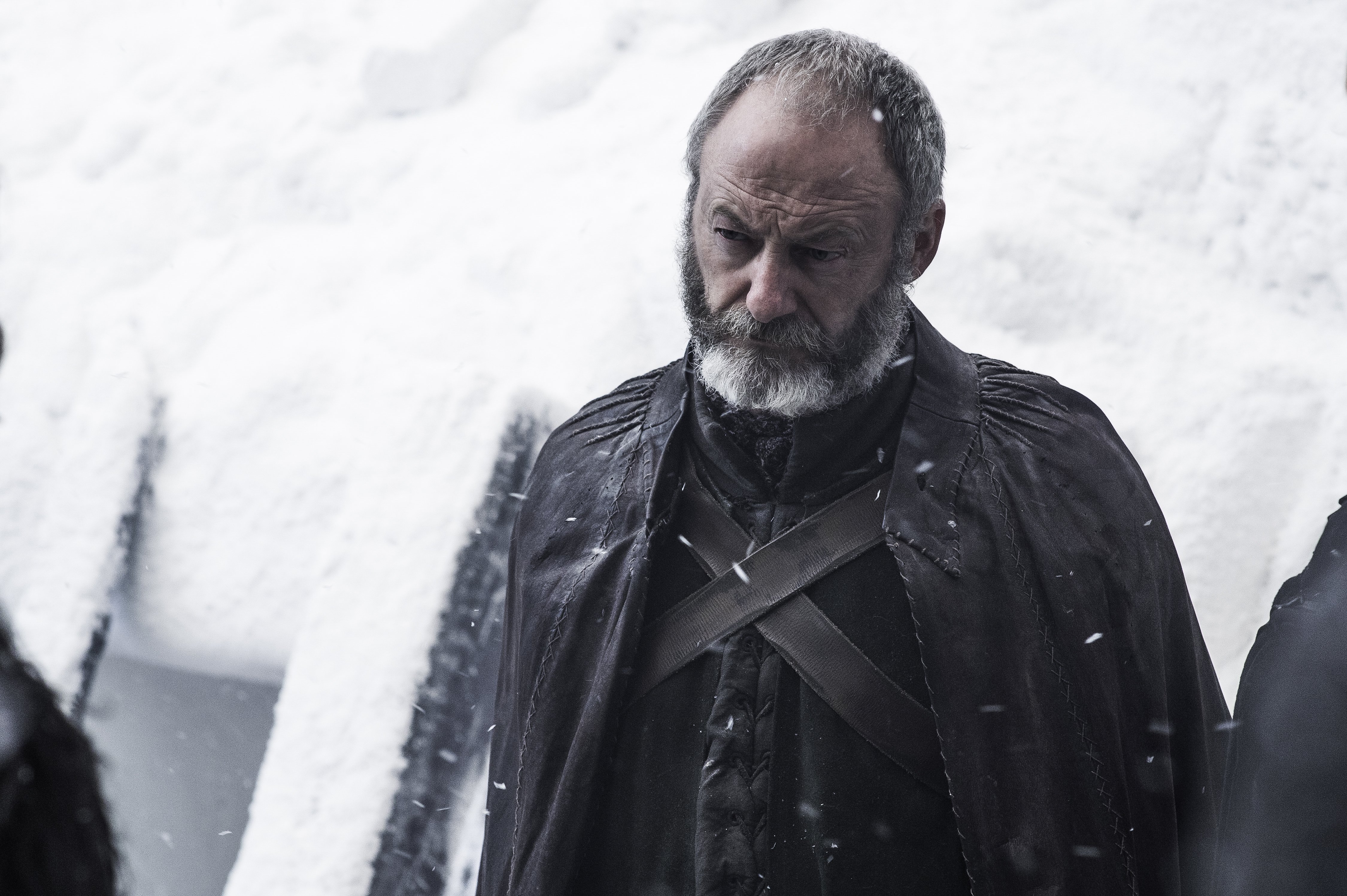 Davos Seaworth from Game of Thrones in Snow HD Wallpaper