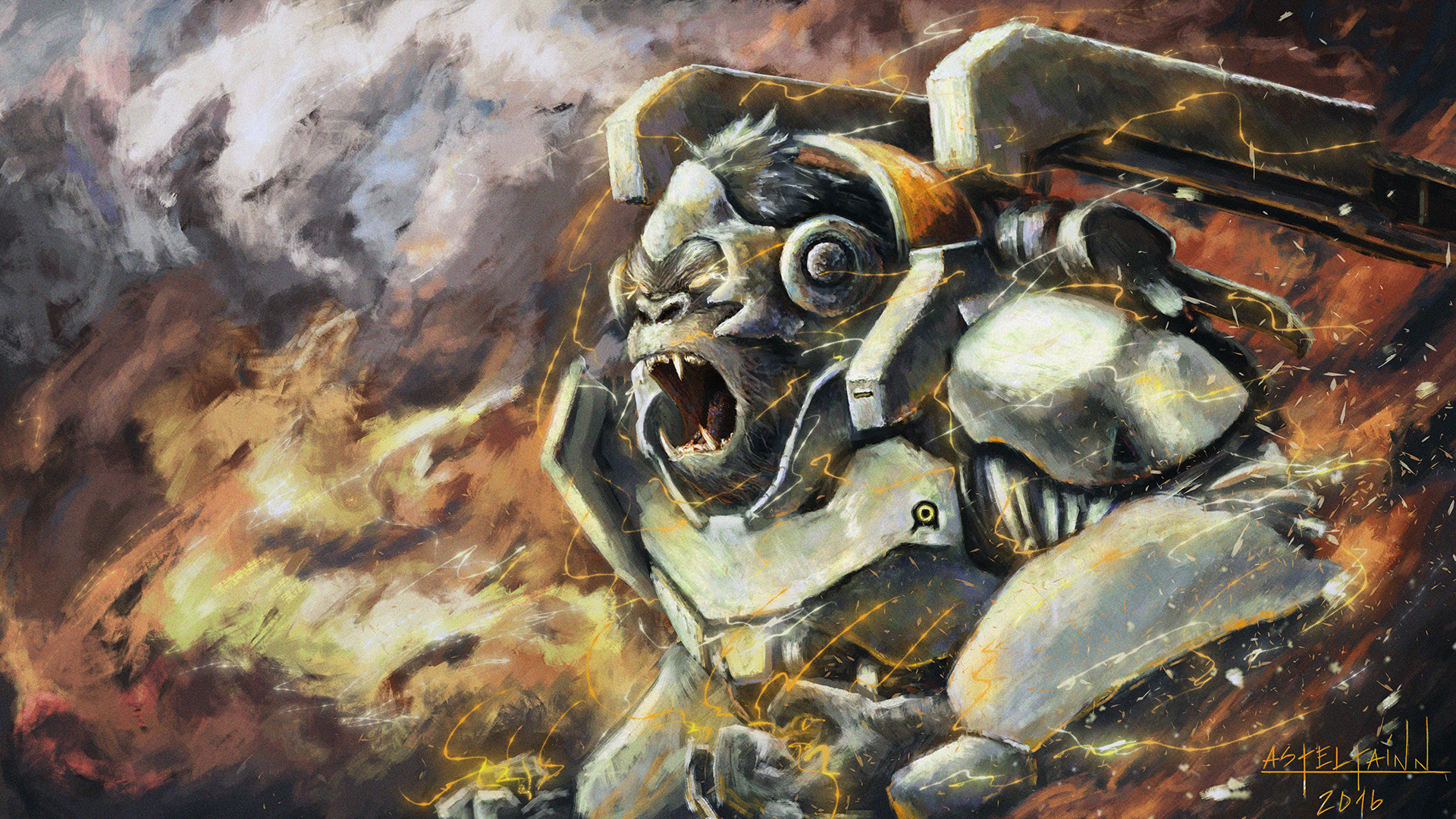 Winston from Overwatch HD Wallpaper