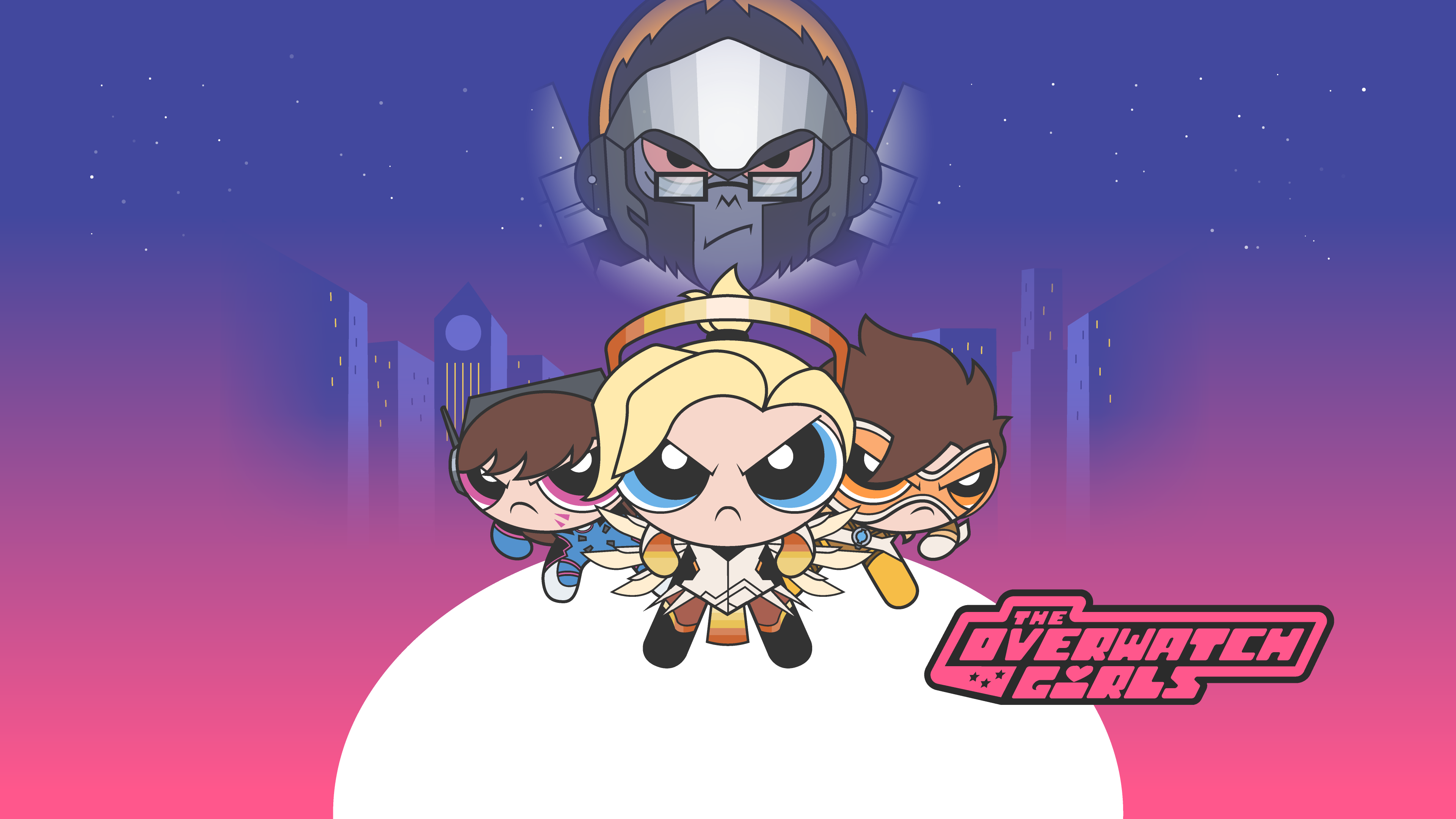 The Overwatch Girls and Winston from Overwatch HD Wallpaper