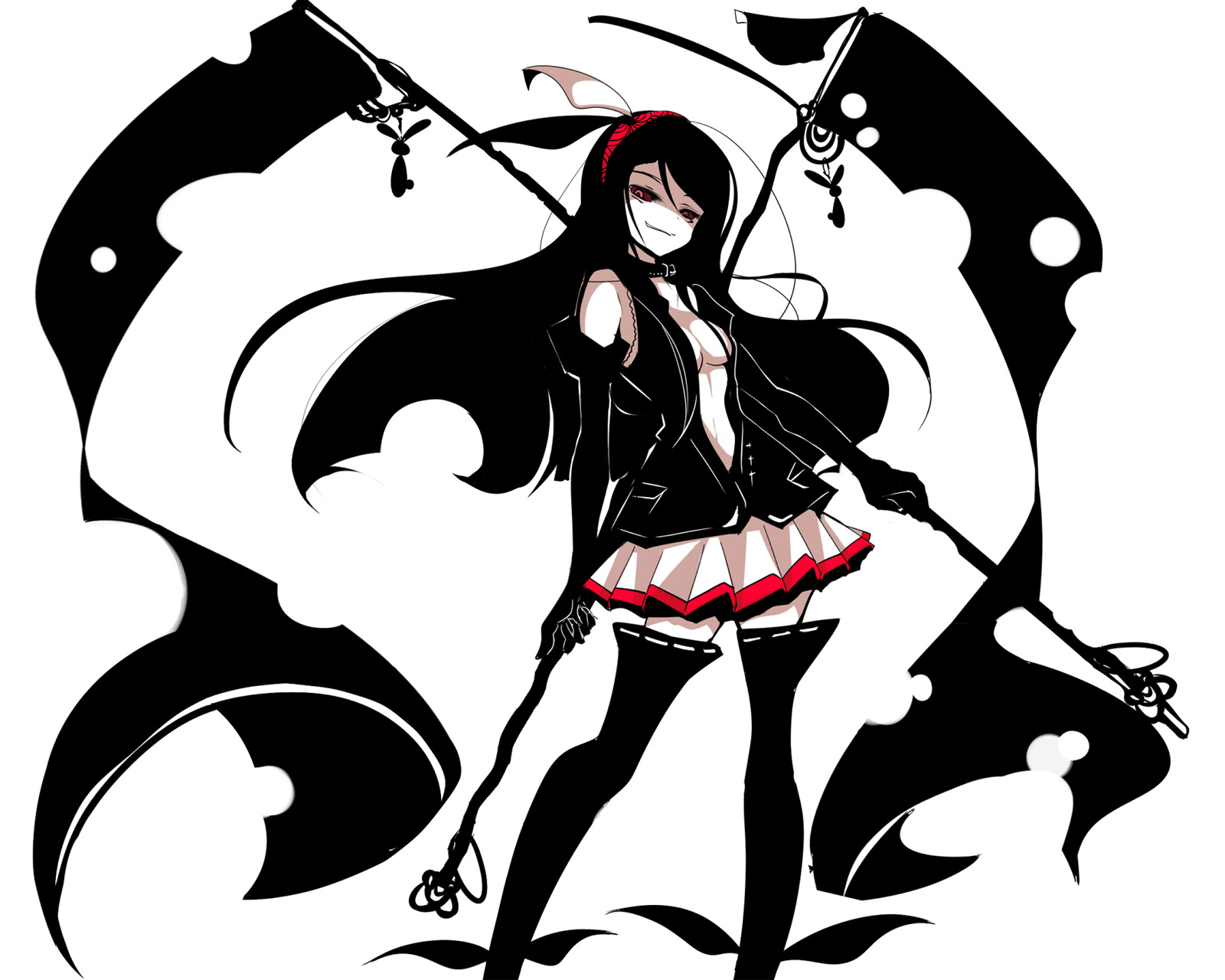 Girl with scythes HD Wallpaper