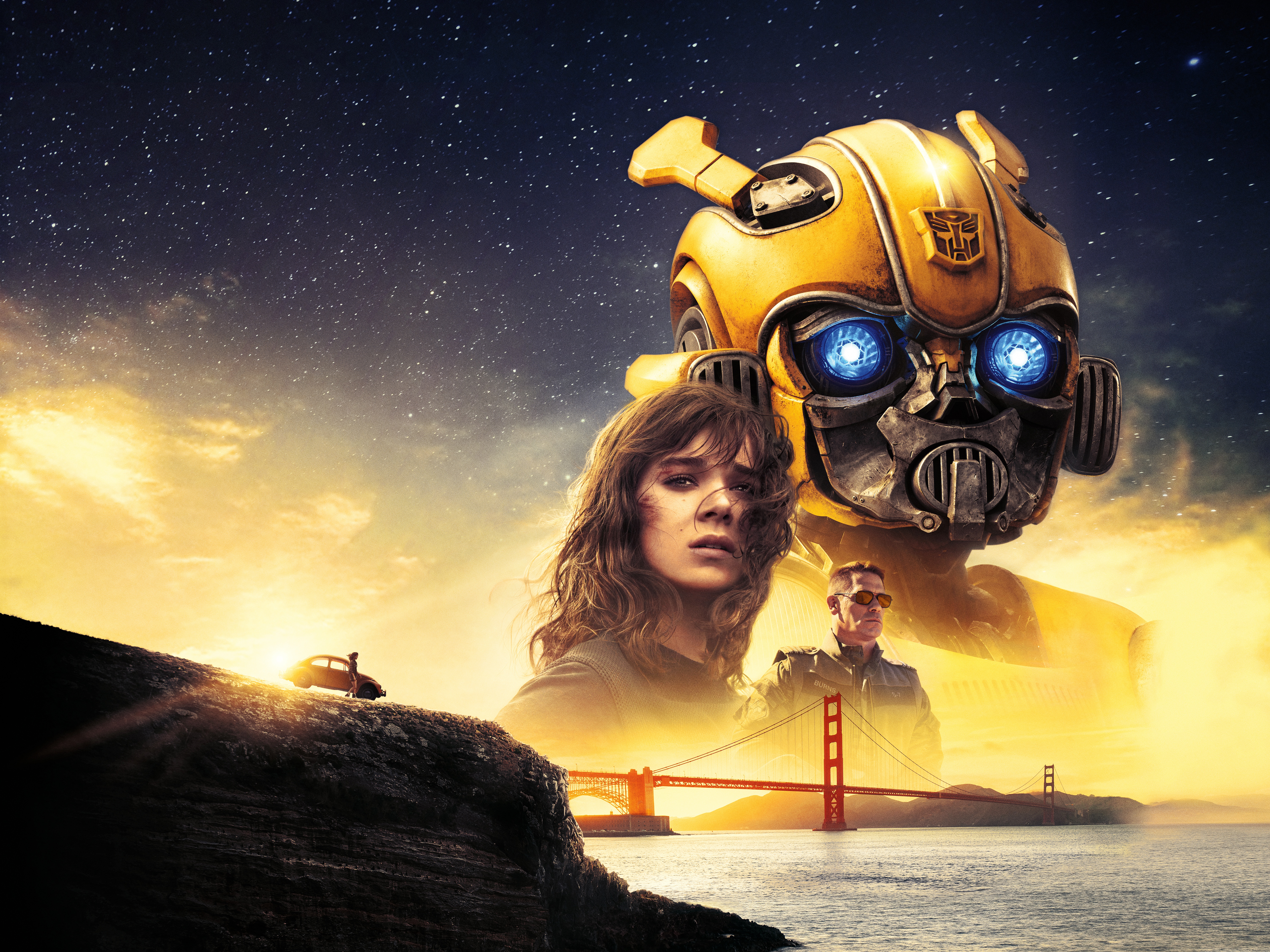 Bumblebee and Hailee Steinfeld from Bumblebee HD Wallpaper