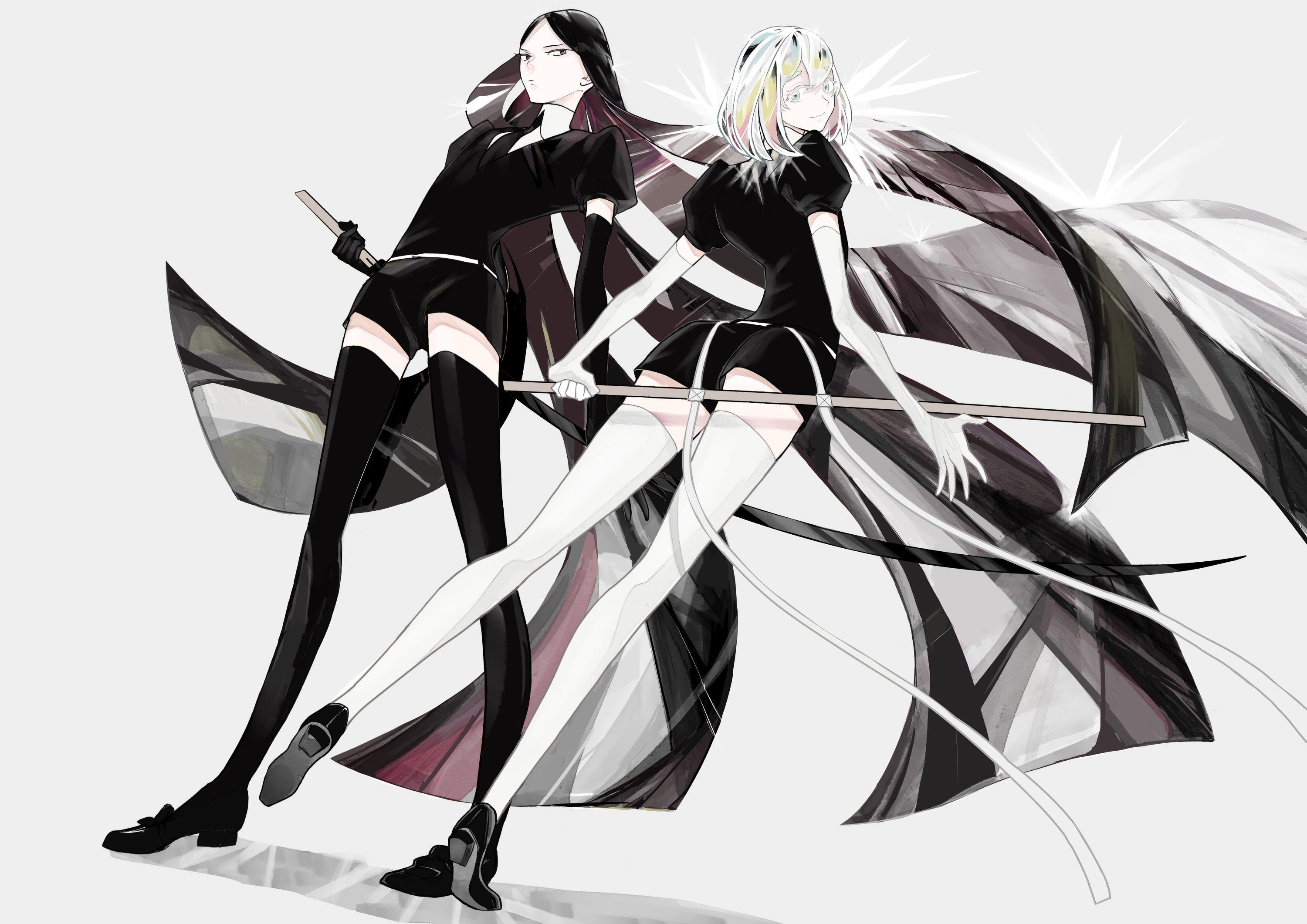 Phos and Cinnabar from Land of the Lustrous HD Wallpaper