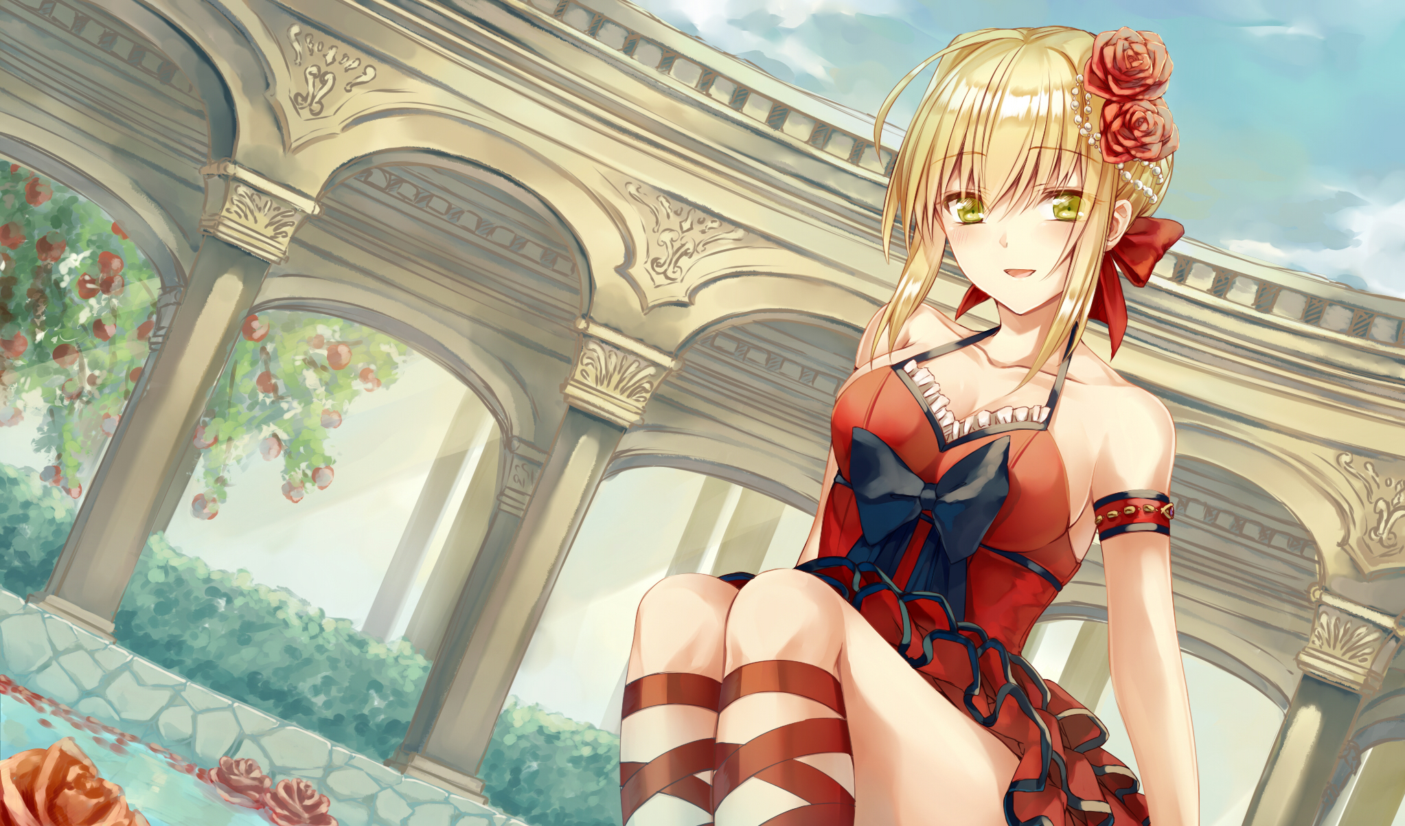 Red Saber from Fate/Extra CCC HD Wallpaper
