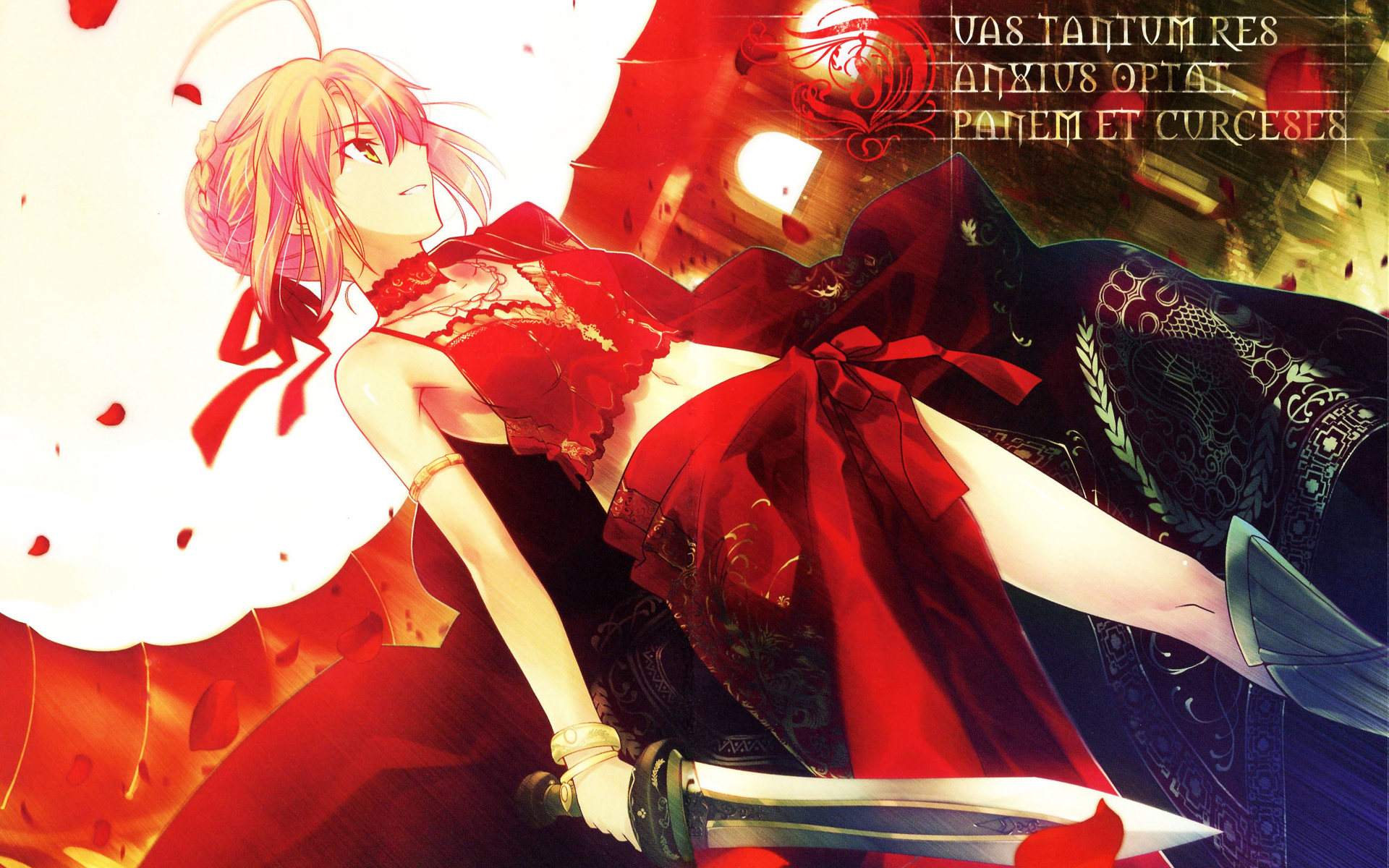 Red Saber from Fate/Extra CCC HD Wallpaper
