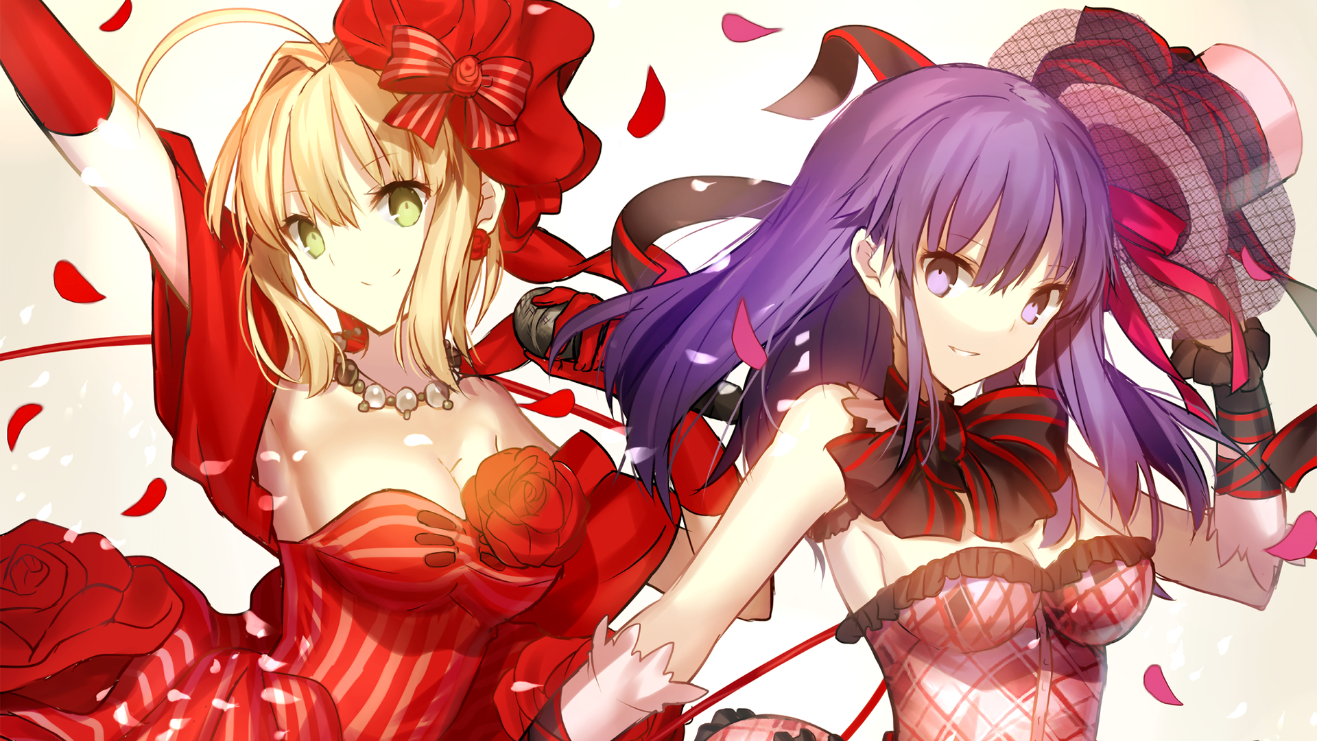 Nero Claudius and Sakura Matou from Fate/Grand Order HD Wallpaper