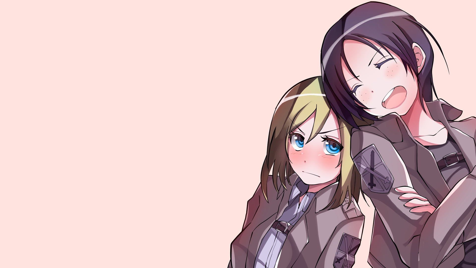 Ymir and Krista from Attack on Titan HD Wallpaper