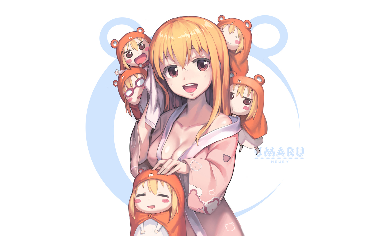 Umaru Doma with chibi versions HD Wallpaper