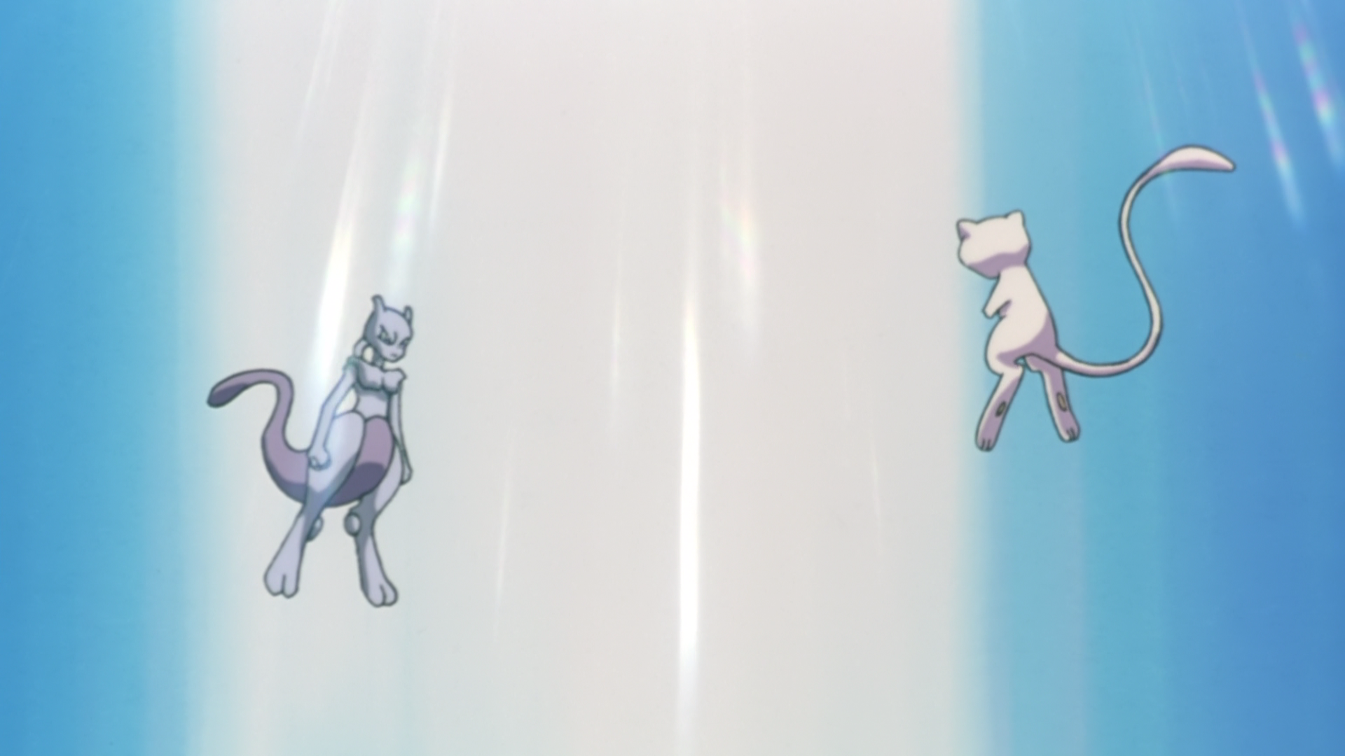 Mewtwo and Mew from Pokémon HD Wallpaper