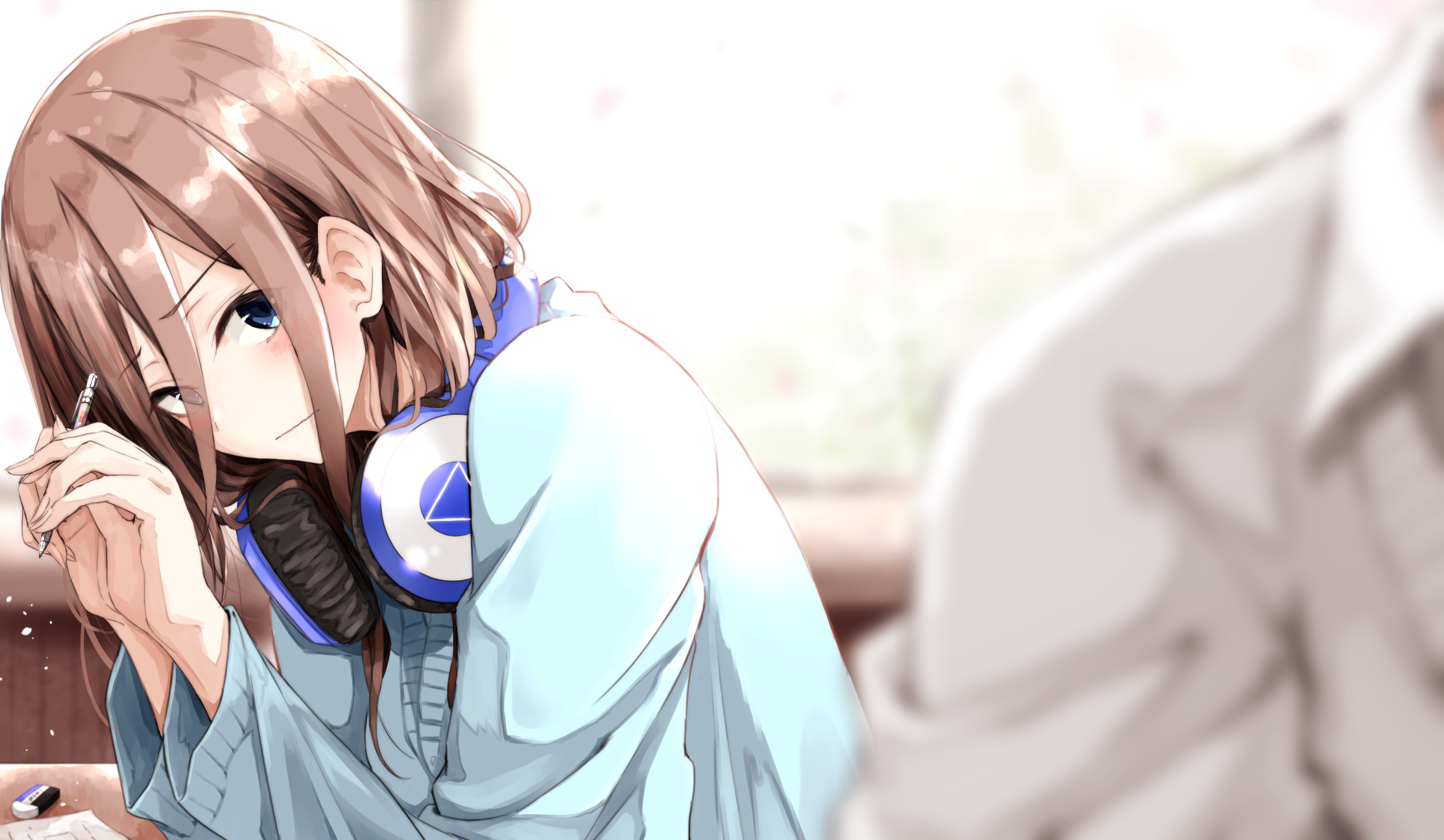 Miku Nakano with Headphones HD Wallpaper