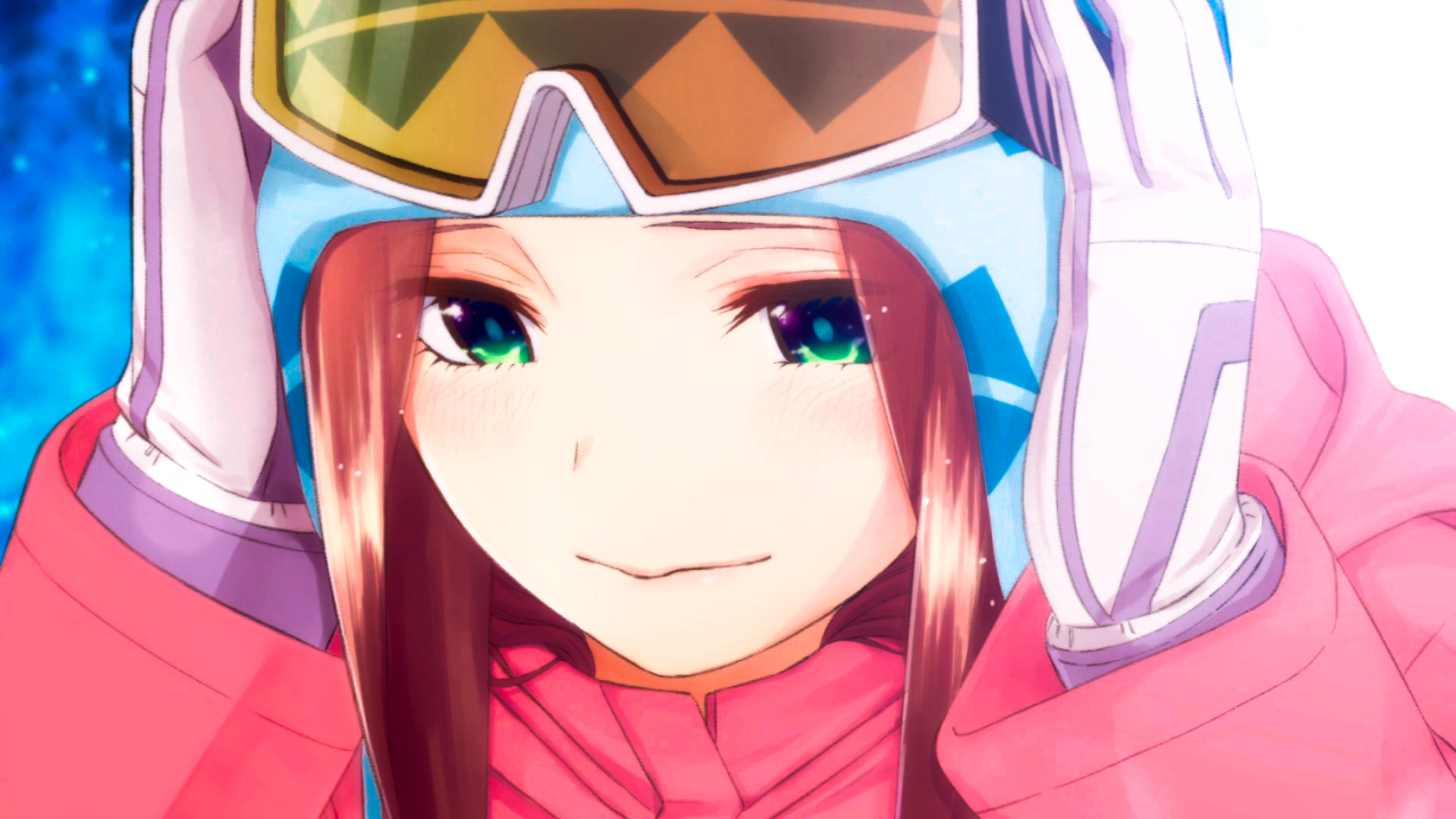 Miku Nakano Smiling in Ski Gear HD Wallpaper