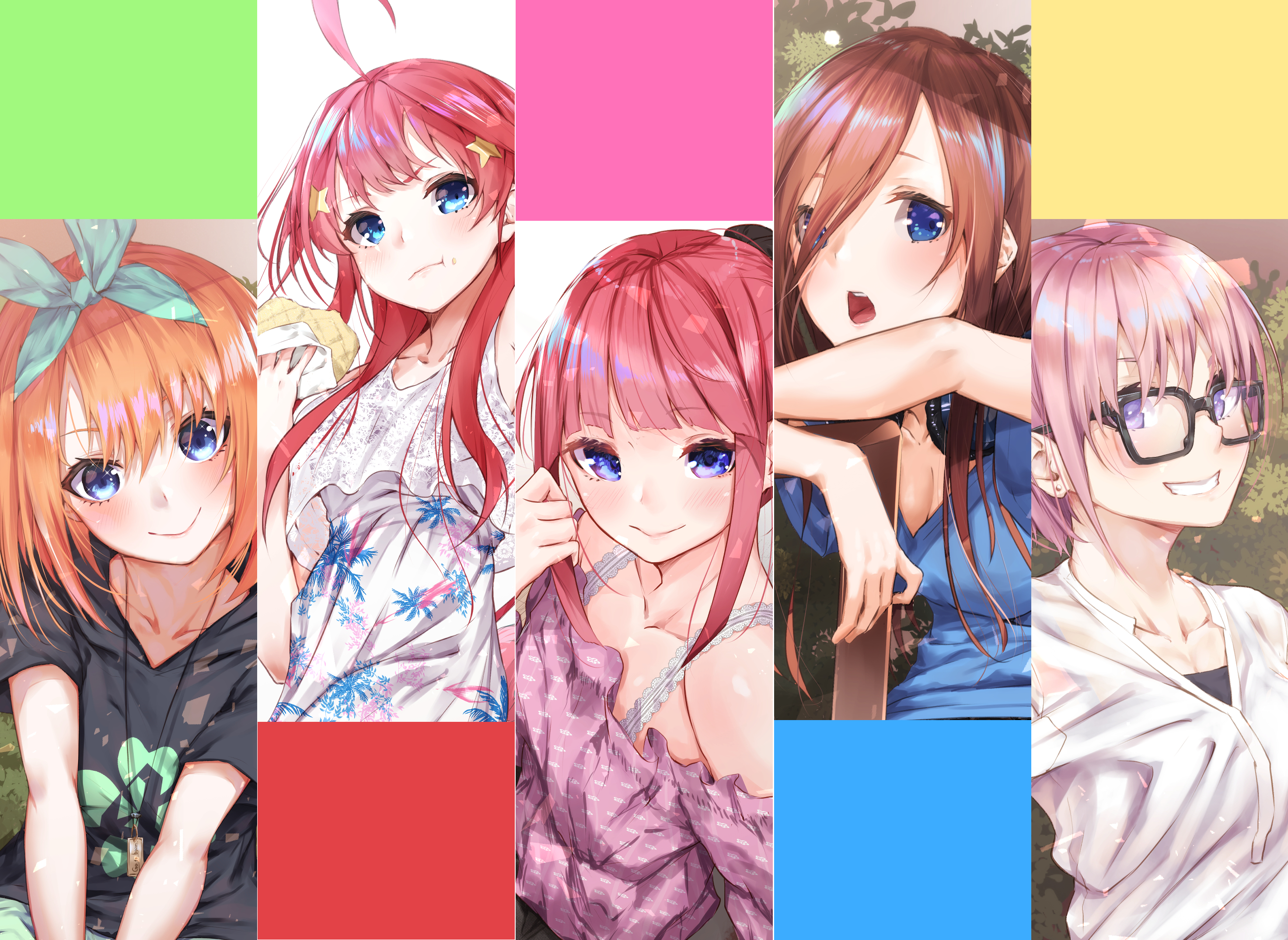 The Quintessential Quintuplets: The Nakano Quintuplets HD Wallpaper