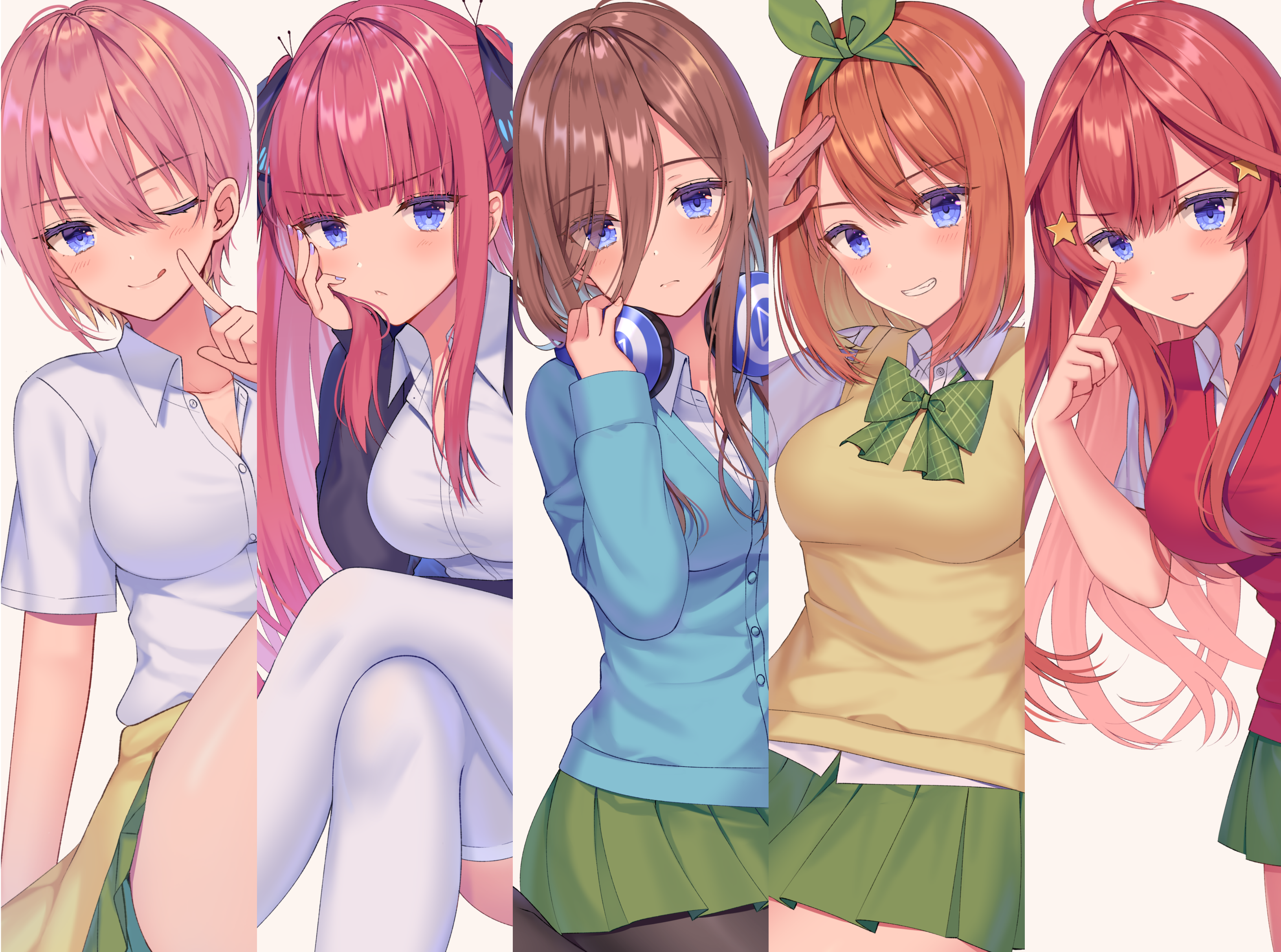 The Quintessential Quintuplets Miku Nakano HD Wallpaper