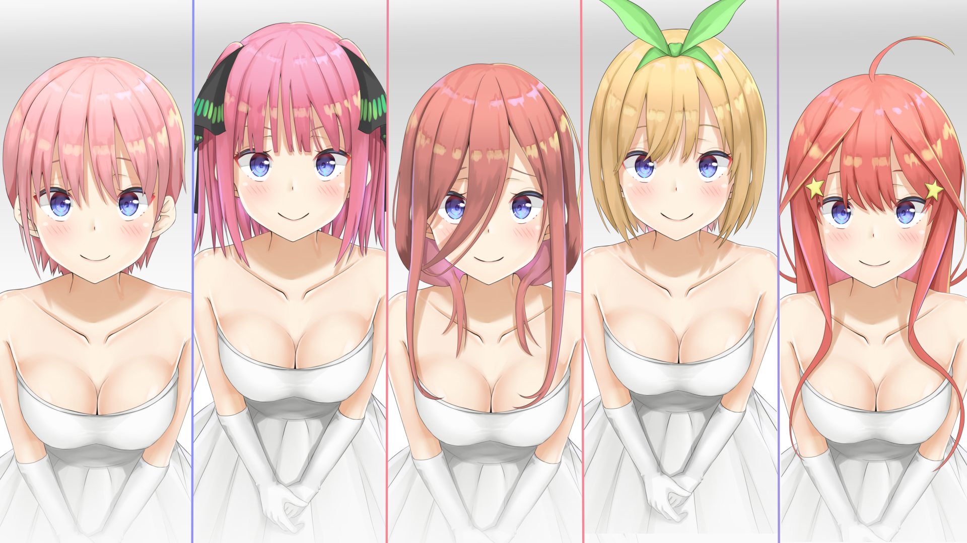 The Quintessential Quintuplets Nakano Sisters HD Wallpaper