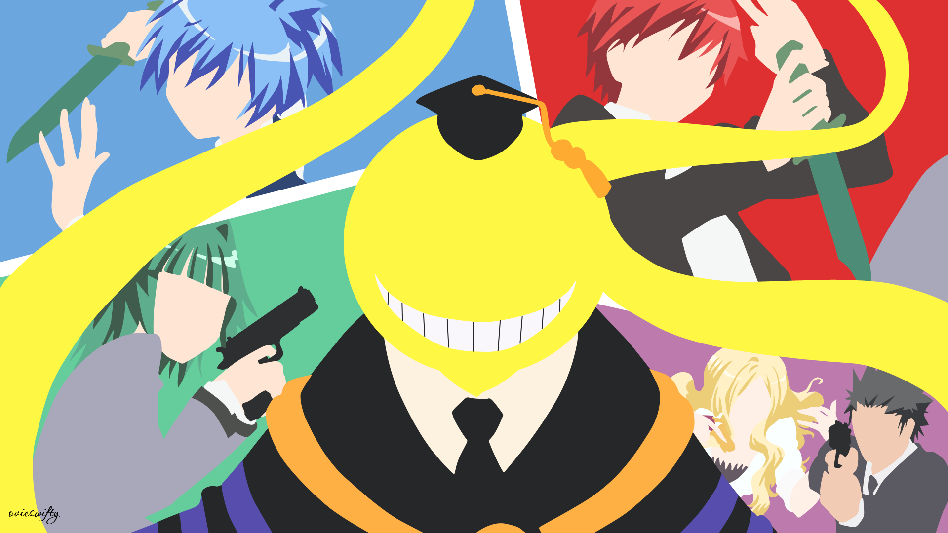 Assassination Classroom: Koro-sensei and Students HD Wallpaper