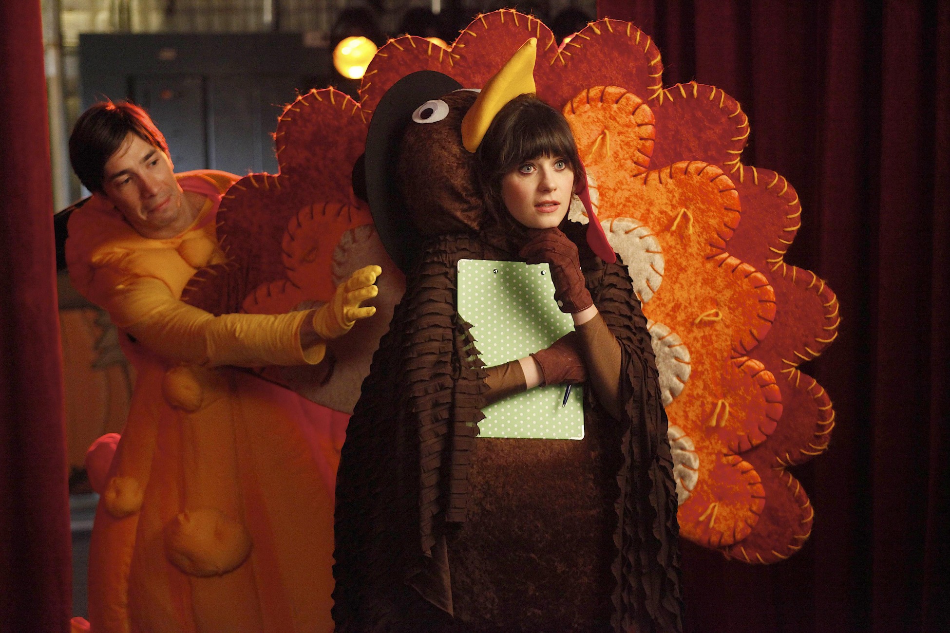 Jess Day and Coach from New Girl HD Wallpaper
