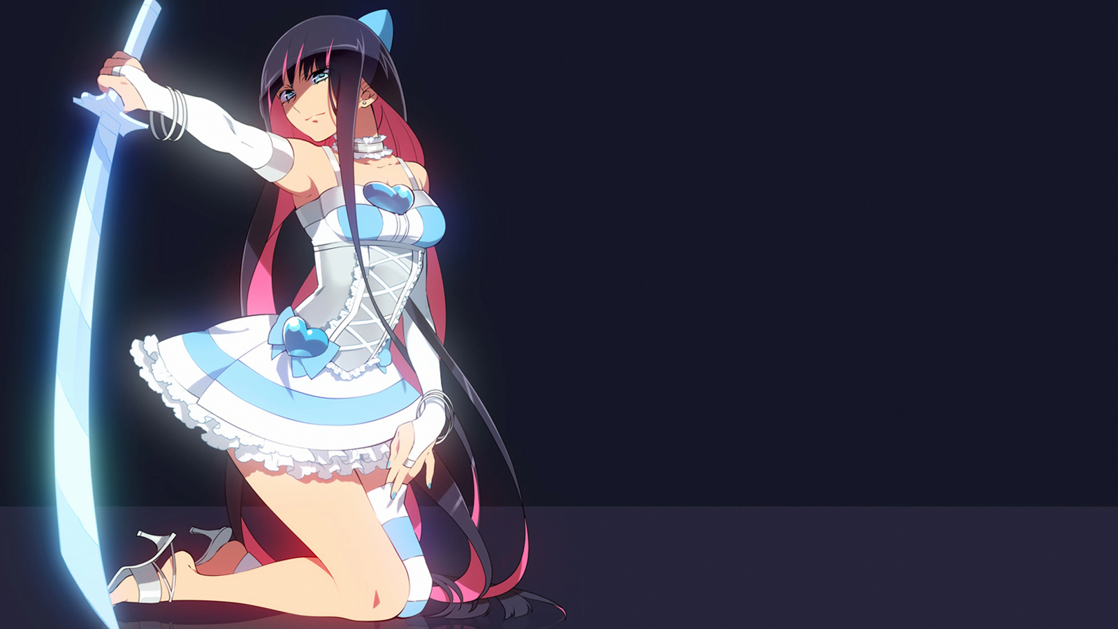 Stocking Anarchy with a glowing sword HD Wallpaper