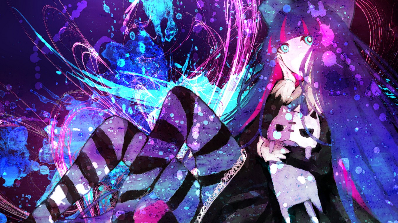 Anarchy Stocking with Cat HD Wallpaper