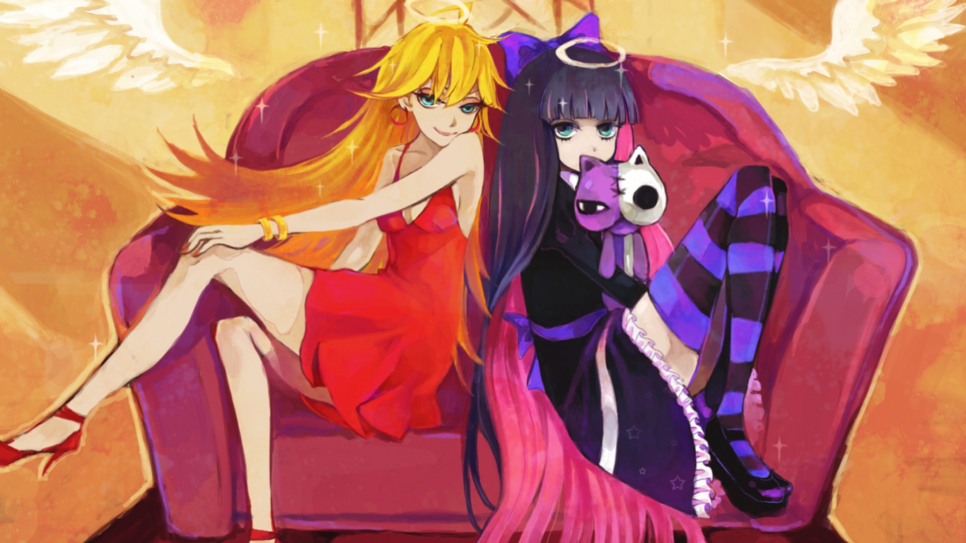 Panty and Stocking from Panty & Stocking HD Wallpaper