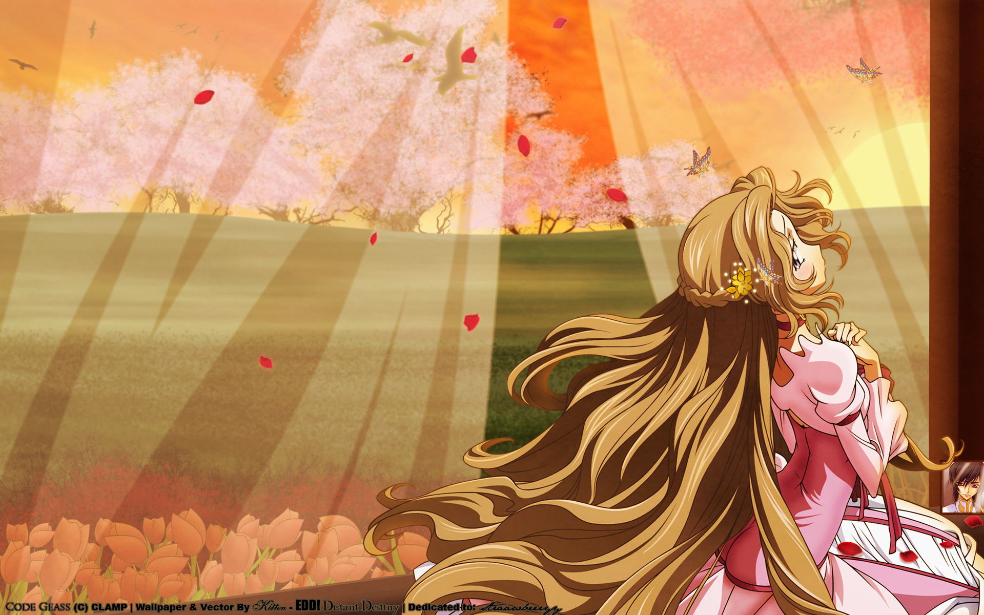 Nunnally Lamperouge from Code Geass HD Wallpaper