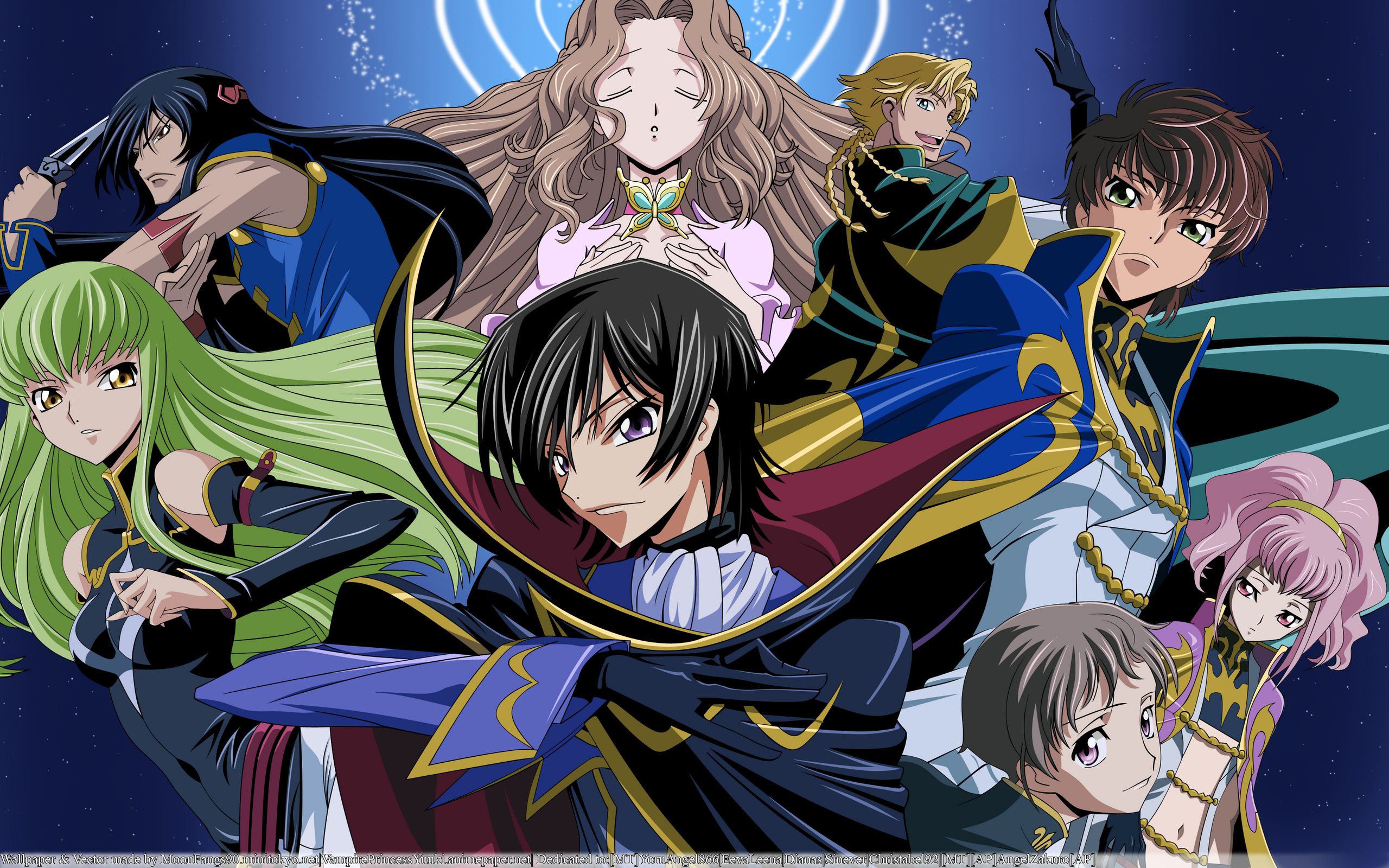 Characters from Code Geass HD Wallpaper