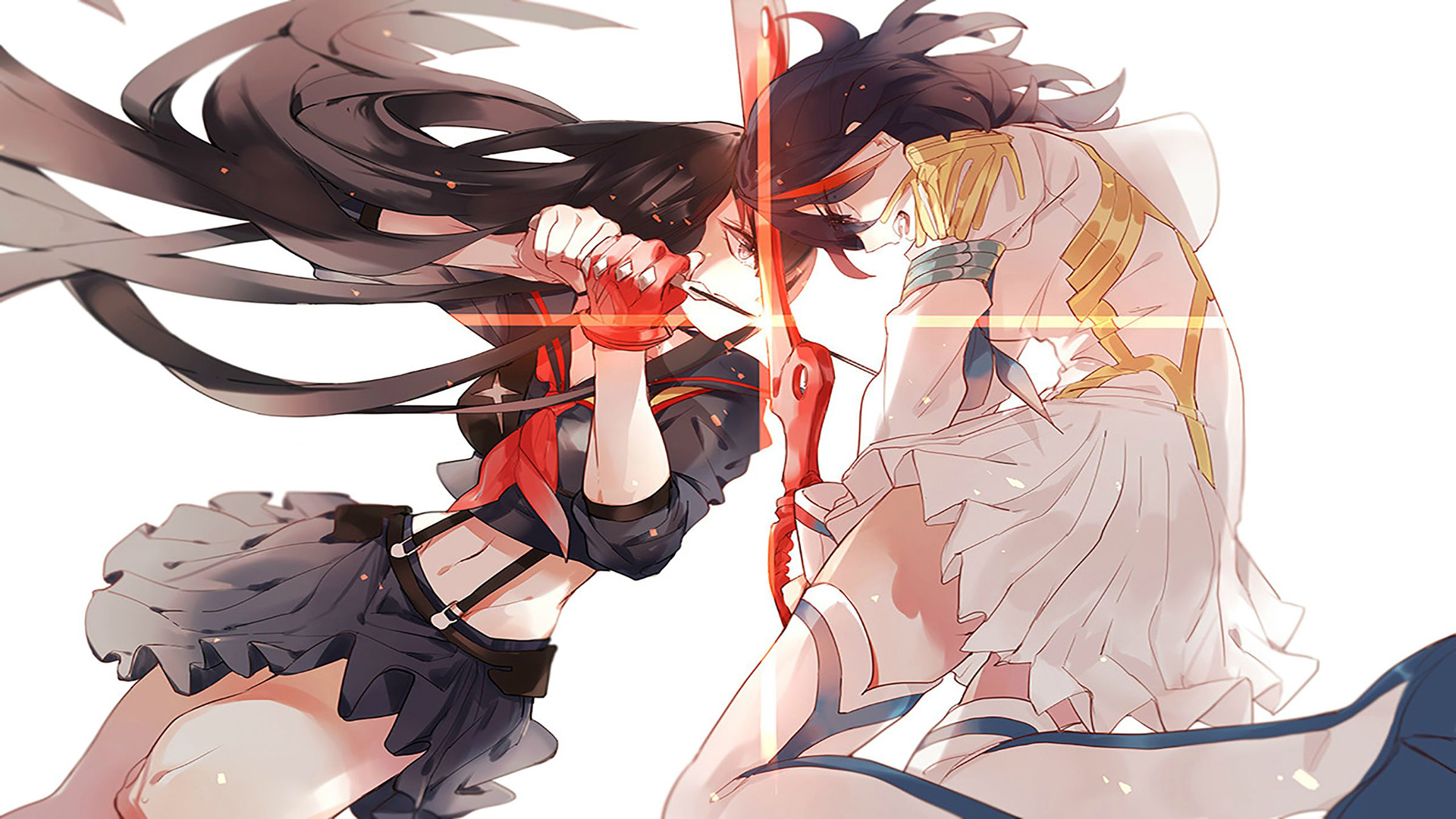 Ryuko Matoi and Satsuki Kiryuin from Kill la Kill HD Wallpaper