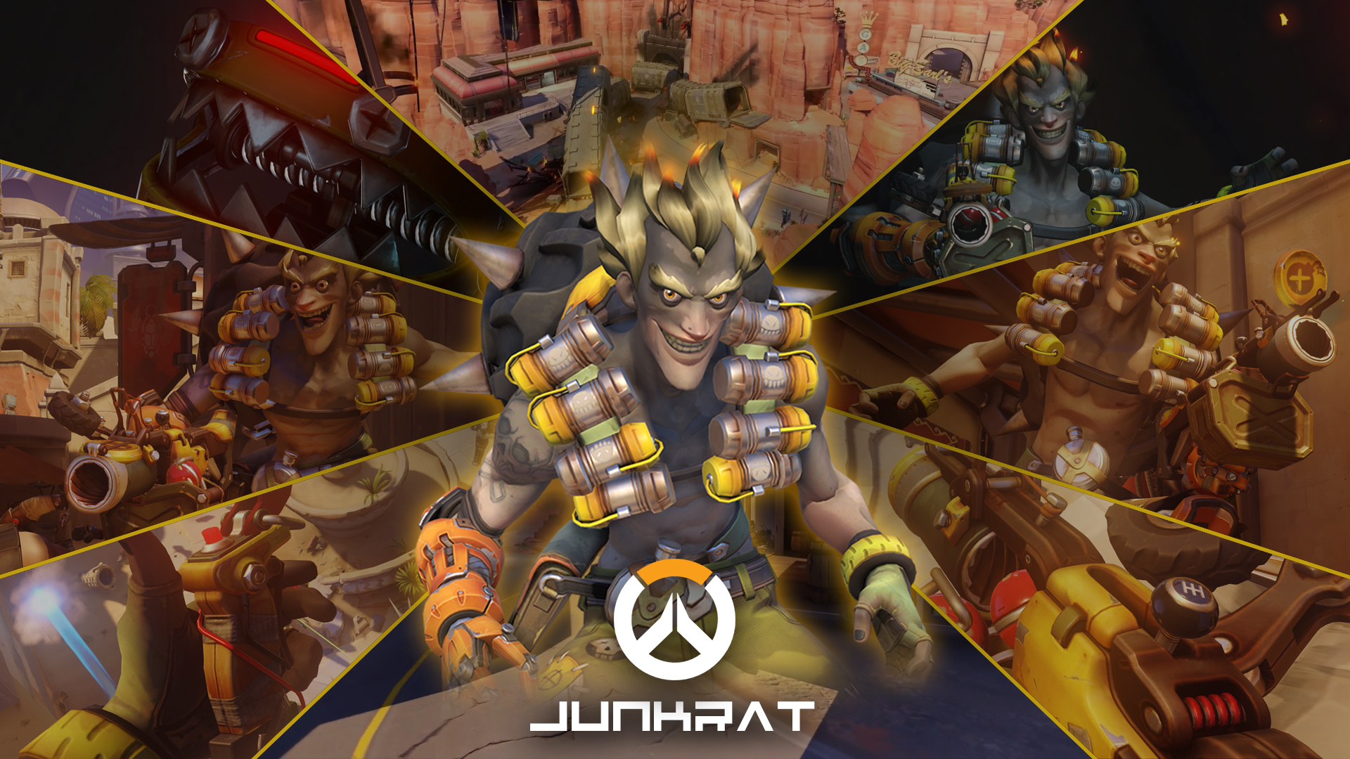 Junkrat from Overwatch HD Wallpaper