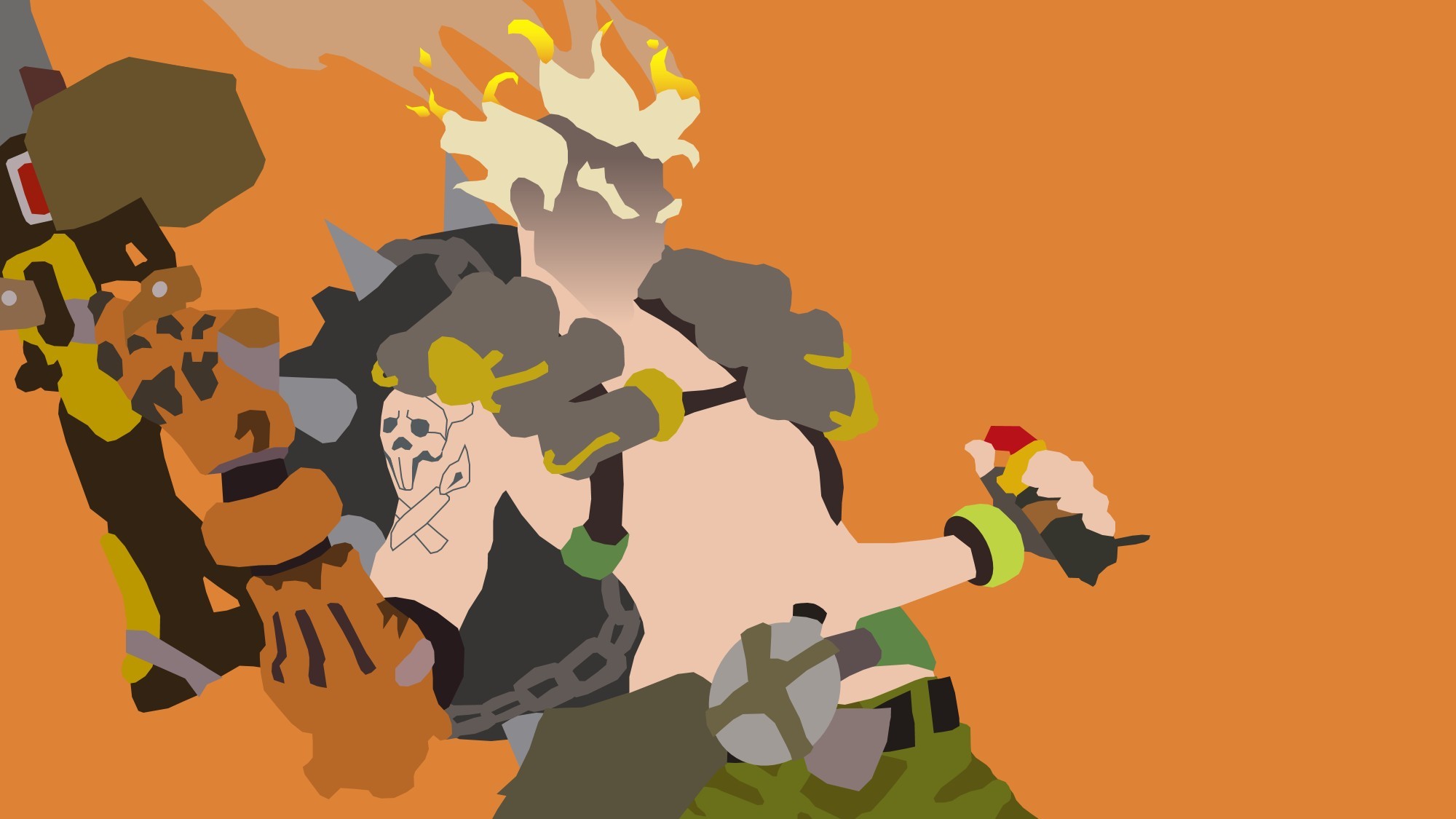 Junkrat from Overwatch HD Wallpaper