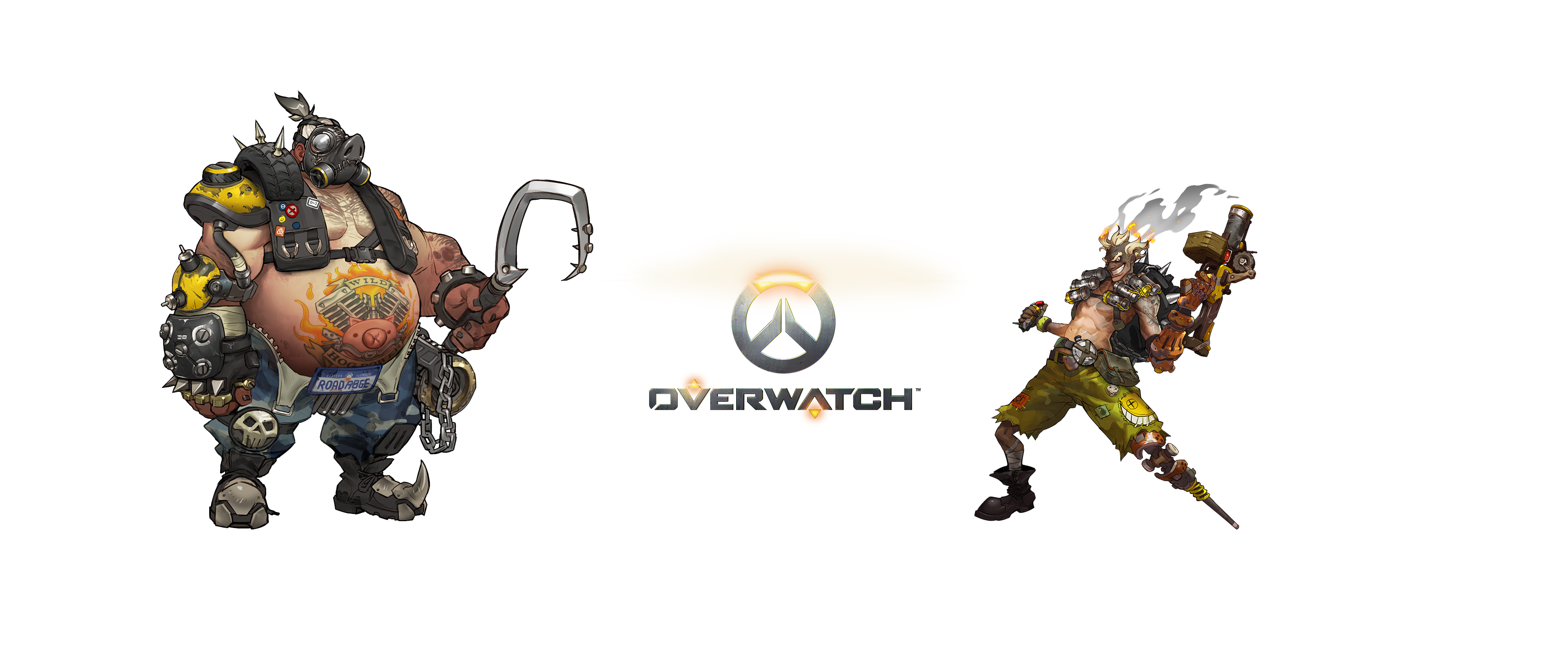 Roadhog and Junkrat from Overwatch HD Wallpaper