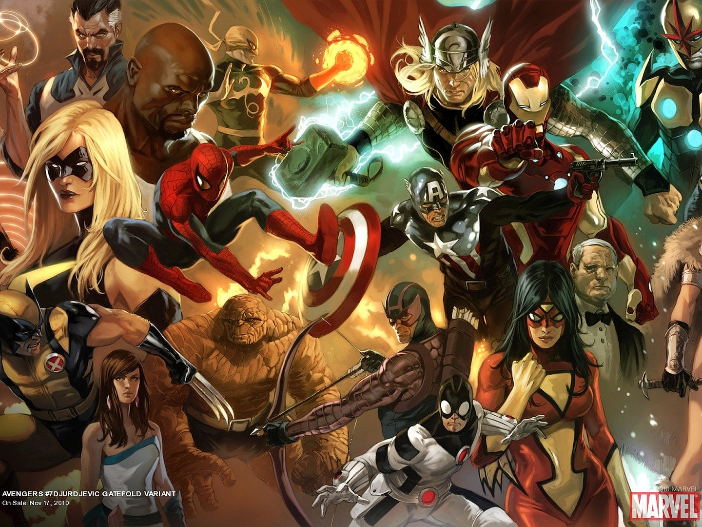 Avengers #7 Djurdjevic Gatefold Variant Cover HD Wallpaper
