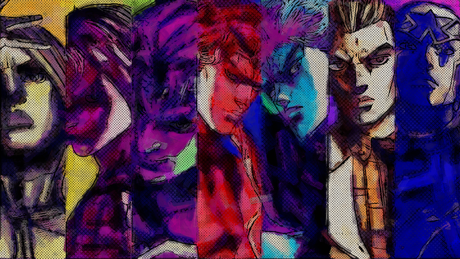 Characters from JoJo's Bizarre Adventure Part 4 HD Wallpaper