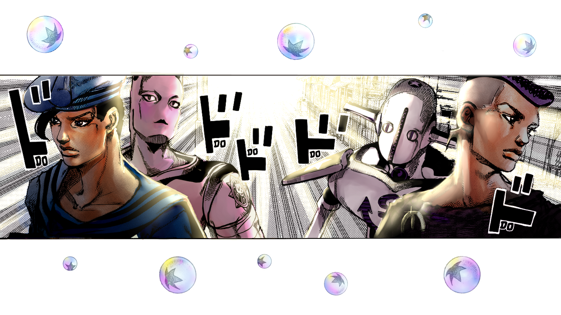 JoJo's Bizarre Adventure: Stone Ocean Characters HD Wallpaper
