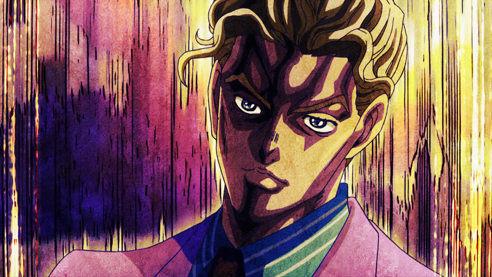Yoshikage Kira from JoJo's Bizarre Adventure HD Wallpaper