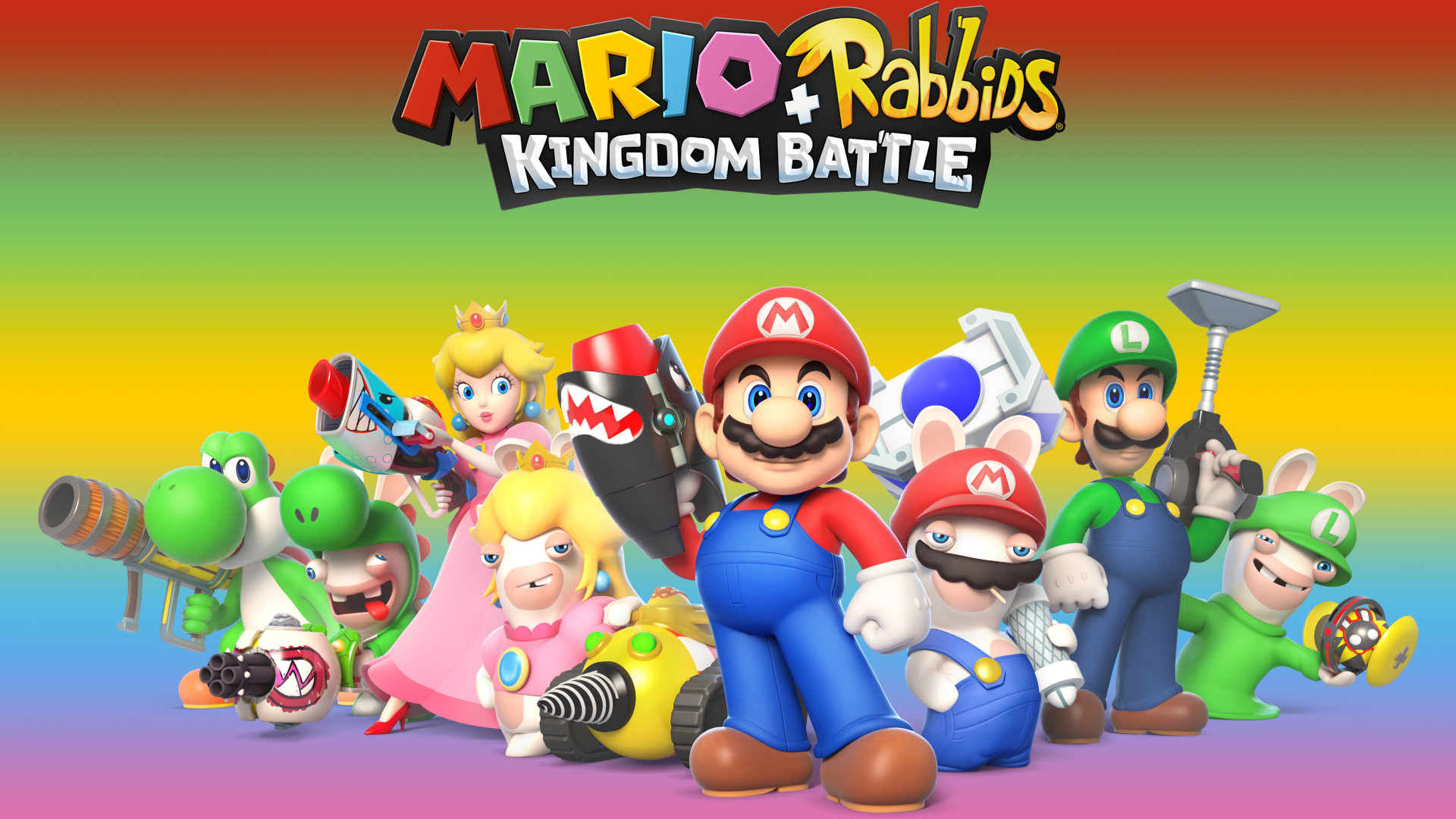 Mario + Rabbids Kingdom Battle characters HD Wallpaper