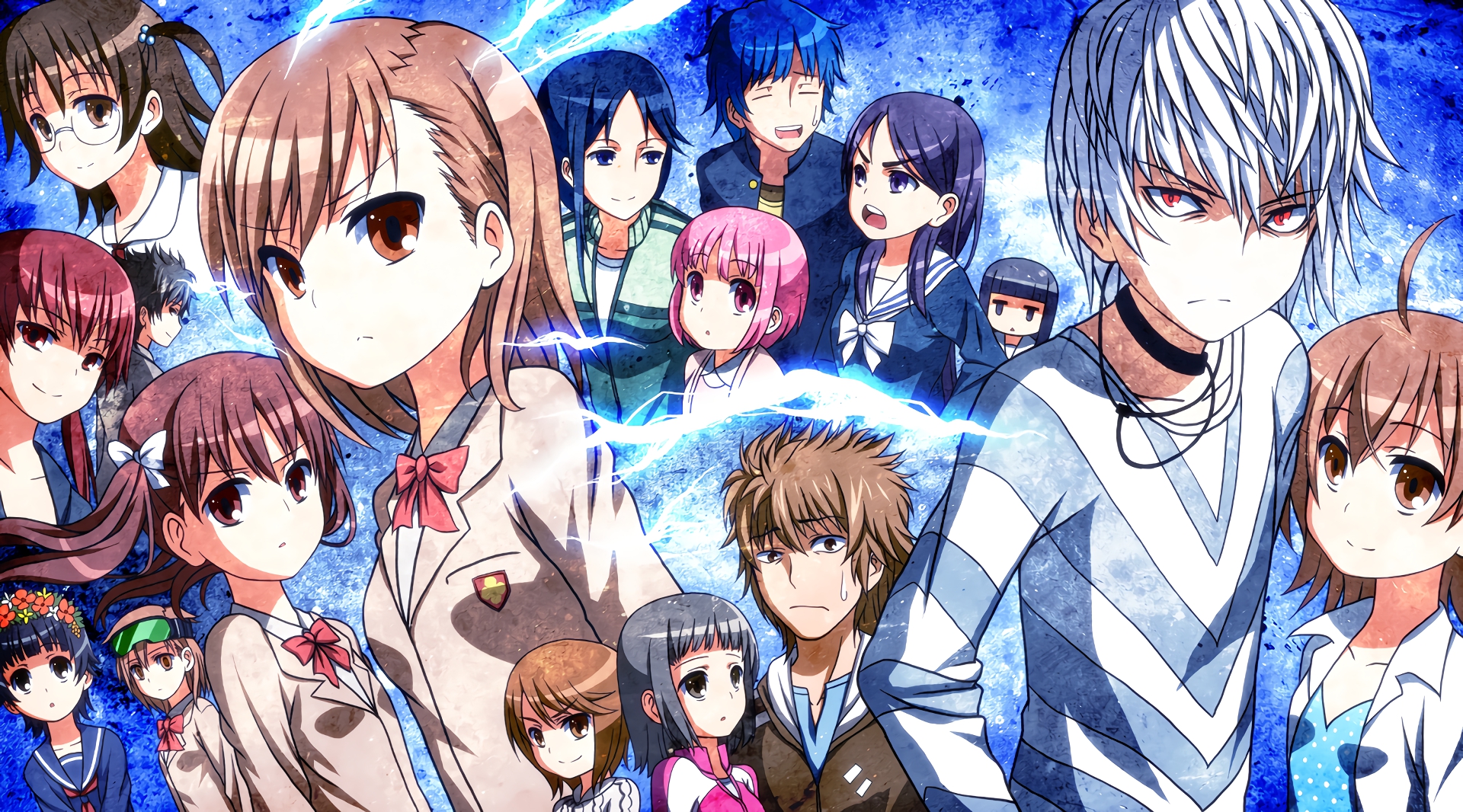 Characters from A Certain Magical Index and A Certain Scientific Railgun HD Wallpaper