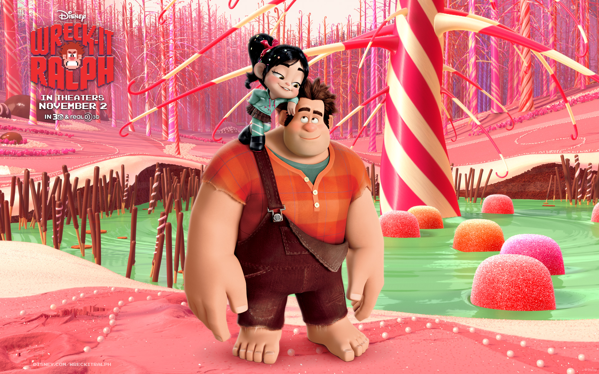 Vanellope and Ralph from Wreck-It Ralph HD Wallpaper