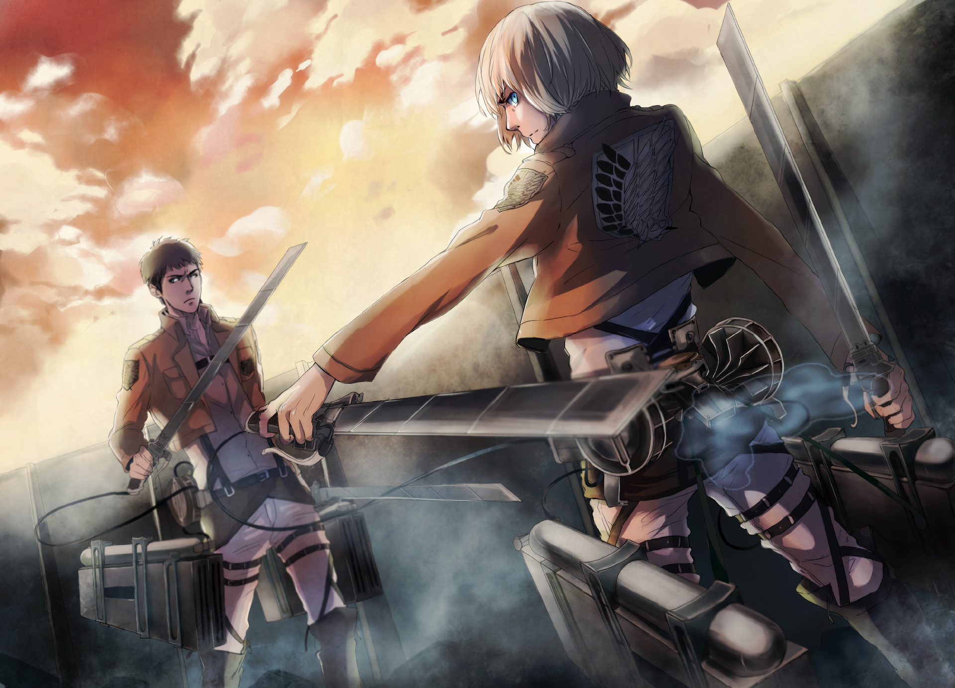Jean Kirstein and Armin Arlert from Attack on Titan HD Wallpaper