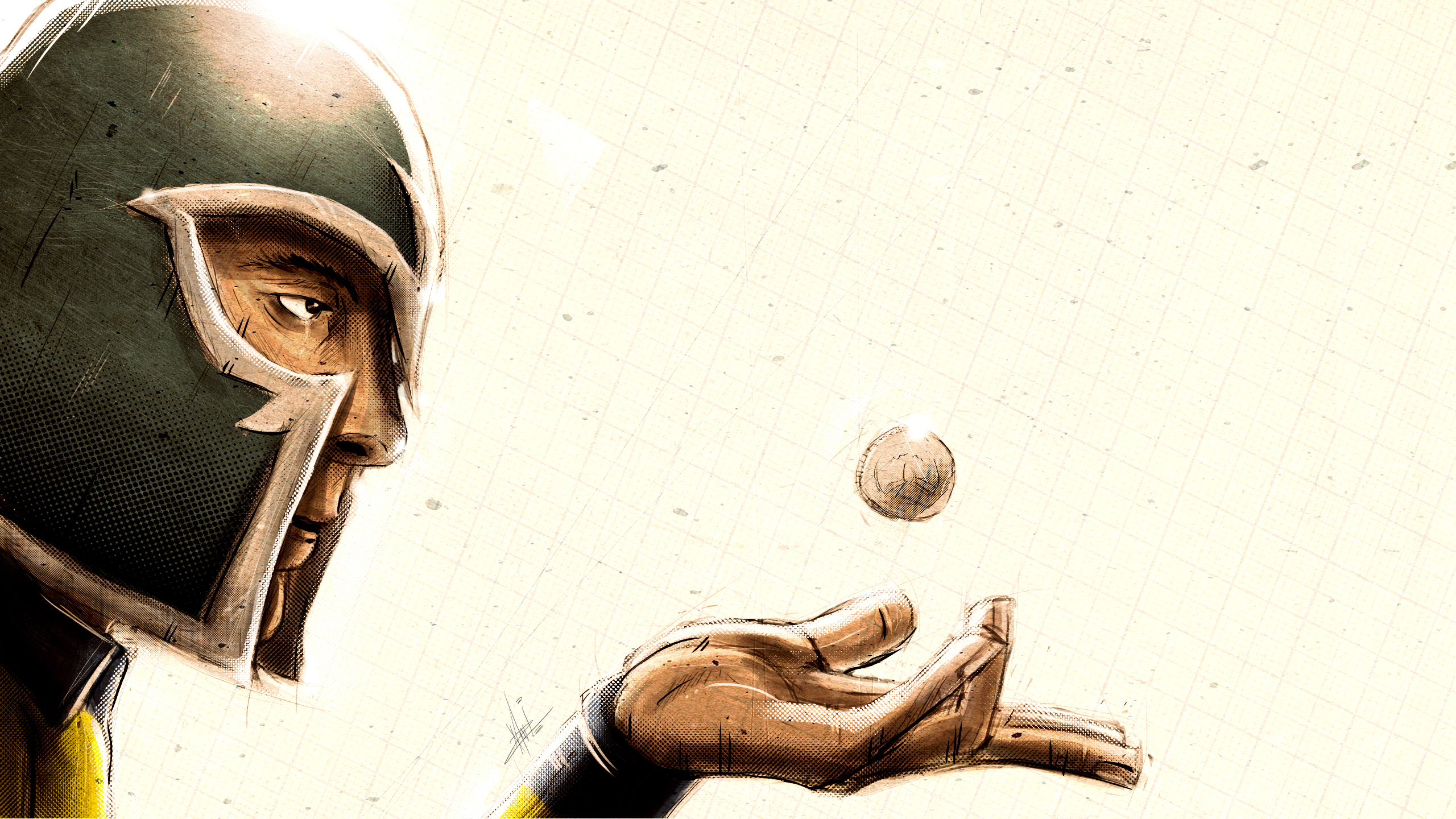 Magneto from Marvel Comics tossing a coin HD Wallpaper
