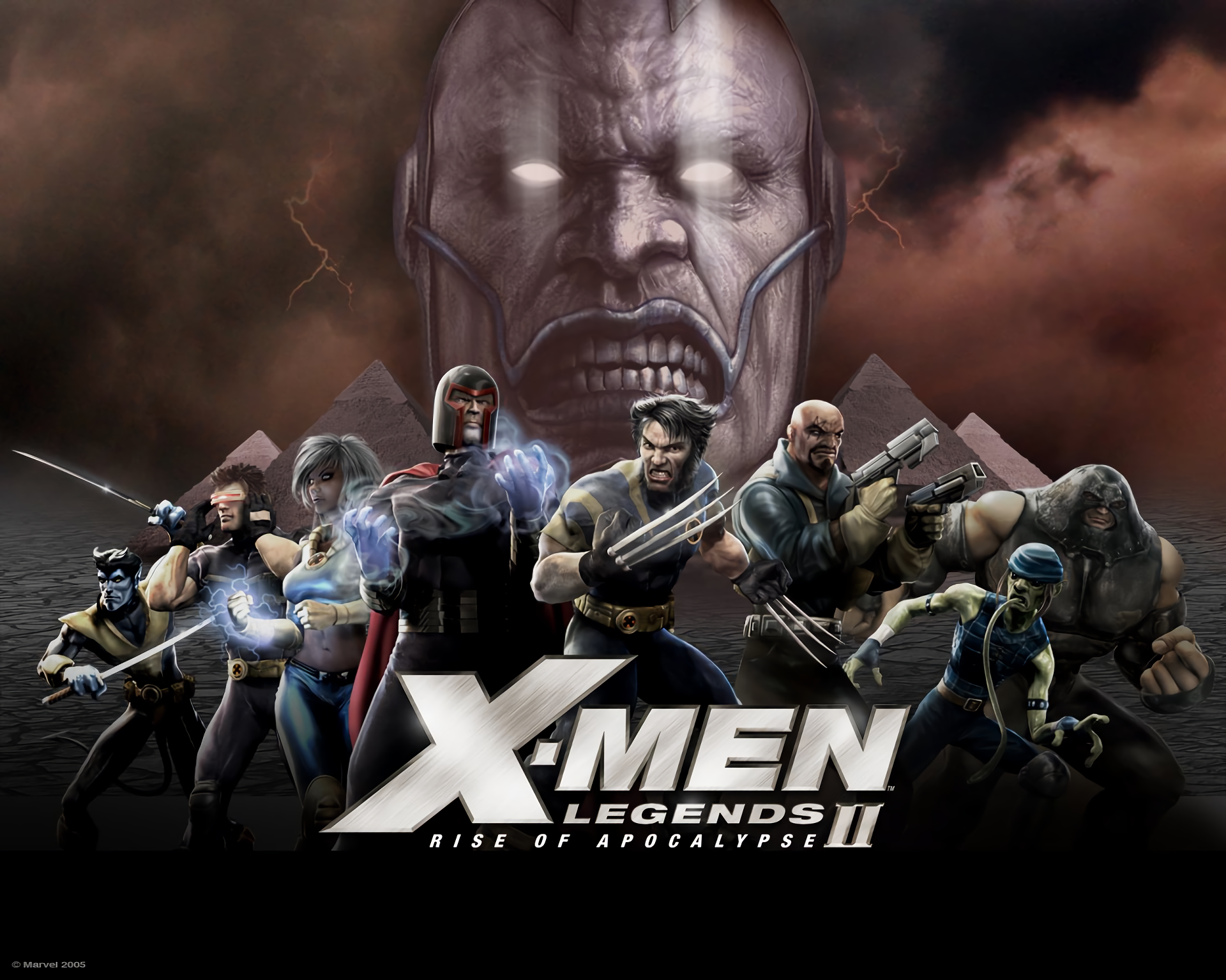 X-Men Legends II: Rise of Apocalypse characters and Apocalypse HD Wallpaper