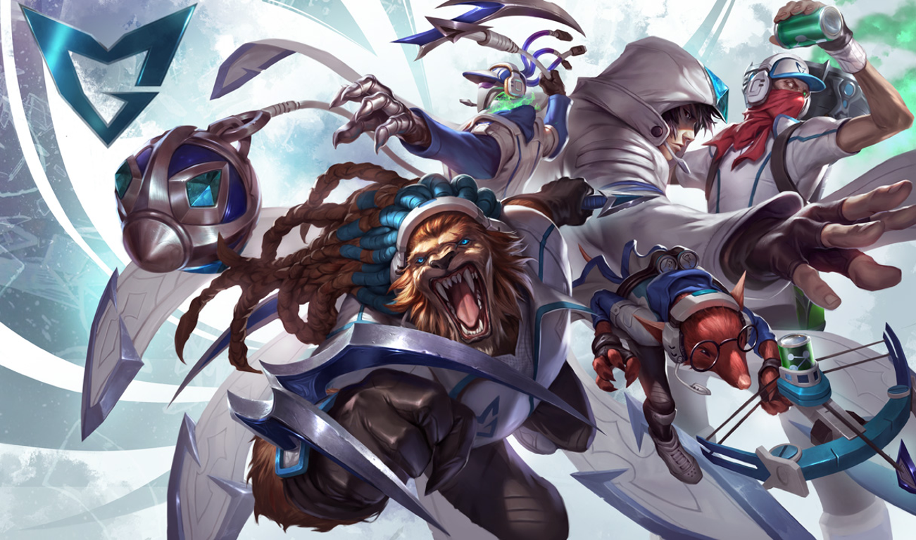 League of Legends characters in winter outfits HD Wallpaper