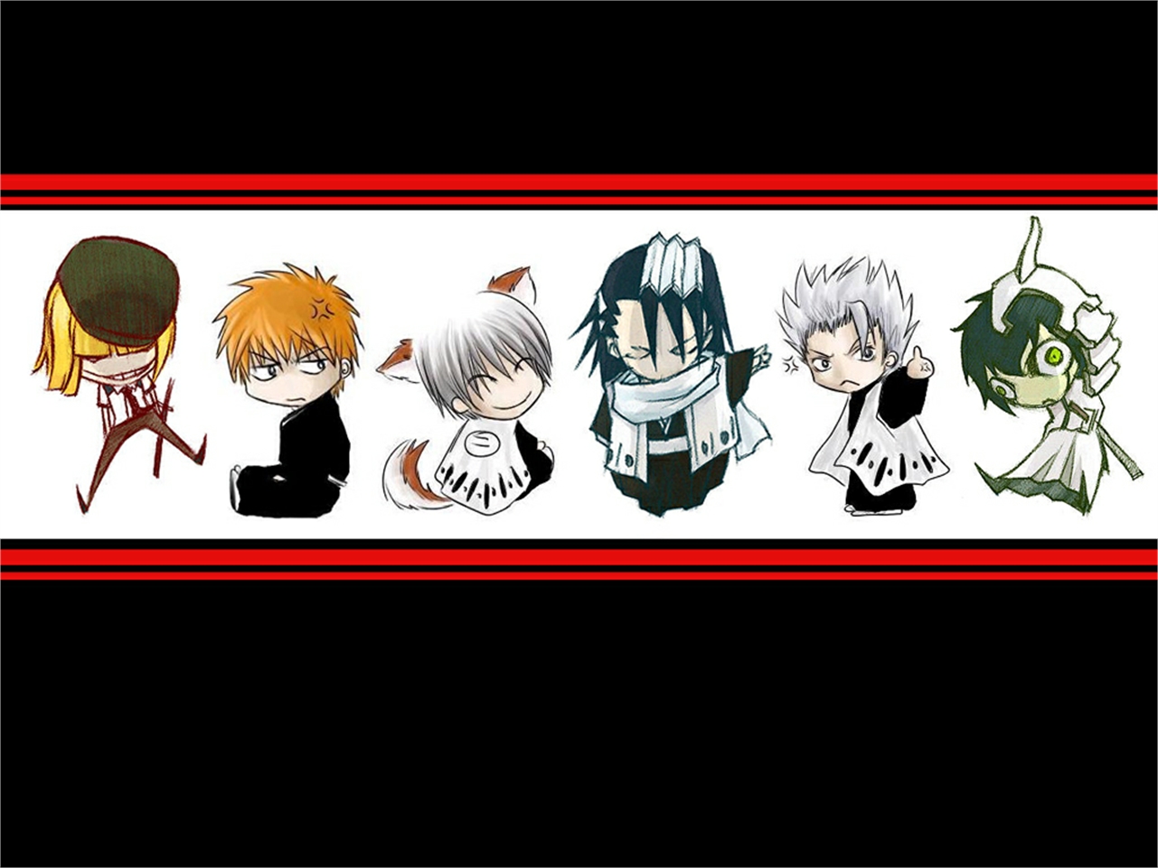 Chibi characters from Bleach HD Wallpaper