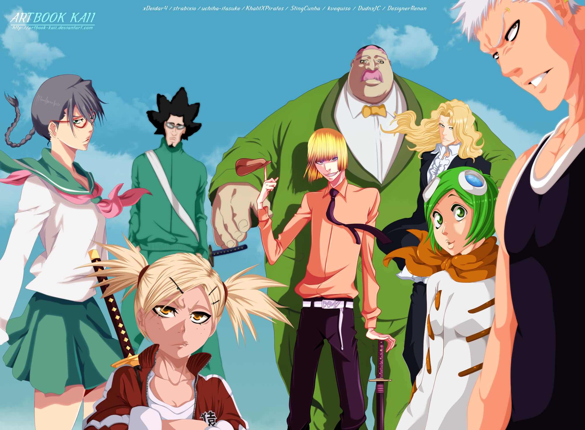 Group of Bleach characters HD Wallpaper