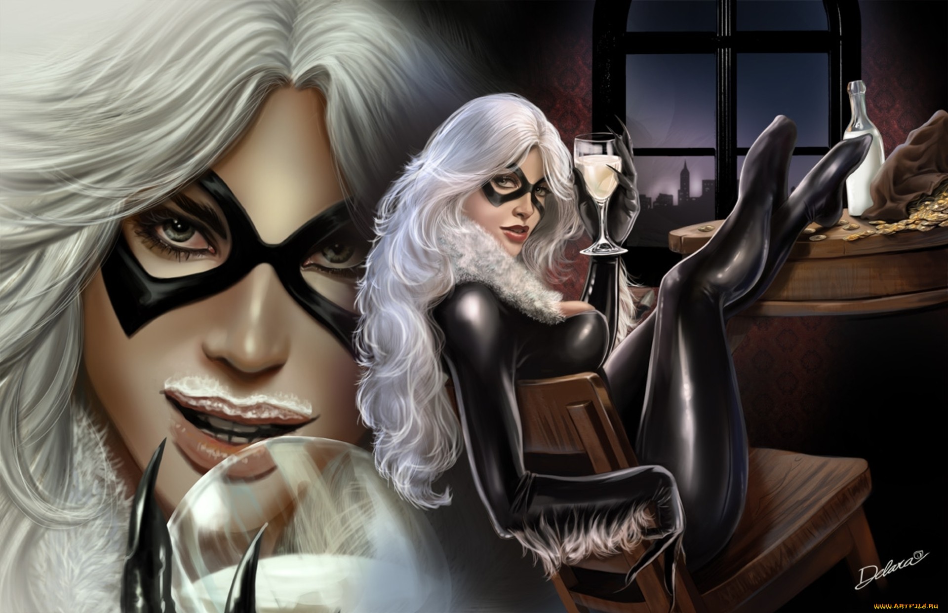 Black Cat from Marvel HD Wallpaper
