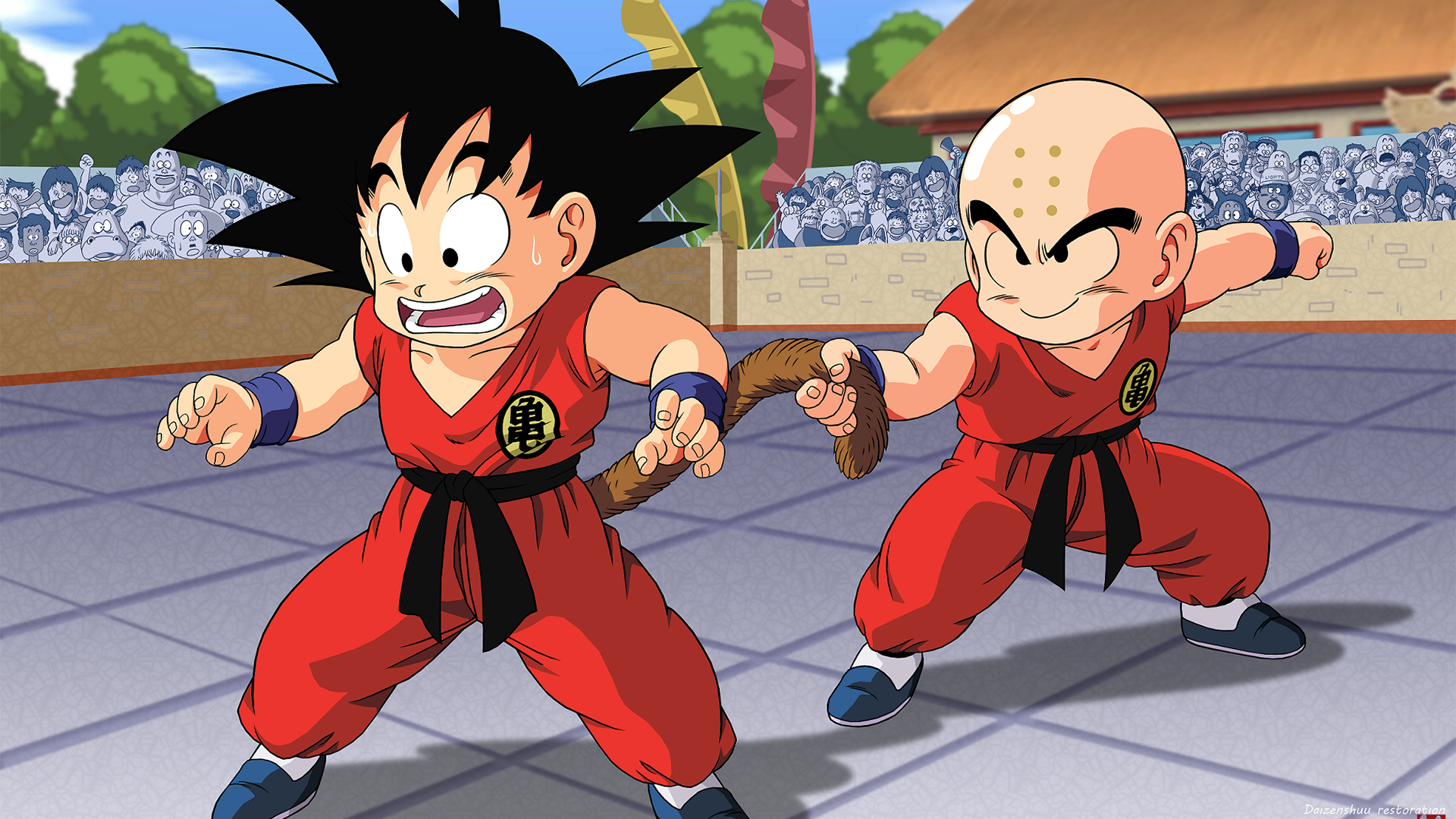 Goku and Krillin from Dragon Ball HD Wallpaper